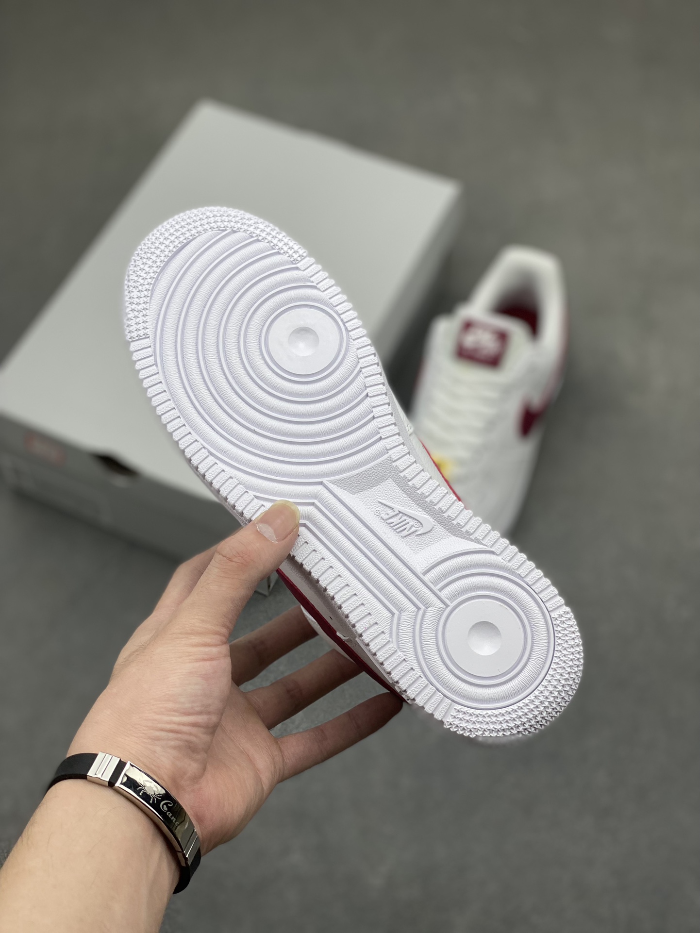 Nike Air Force 1 Low '07 White/Wine Red Casual Sneakers - Premium Quality 7 i1716667464 9610 0