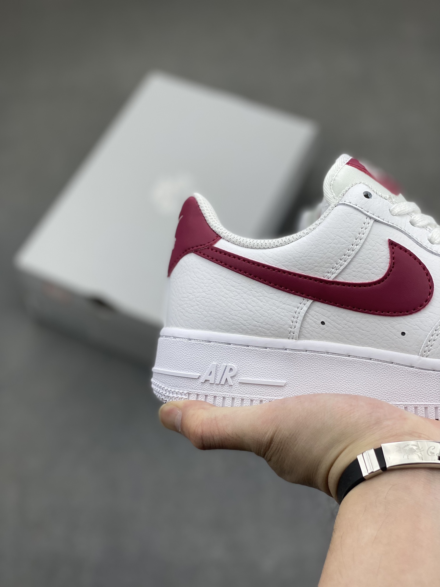 Nike Air Force 1 Low '07 White/Wine Red Casual Sneakers - Premium Quality 6 i1716667469 5660 0