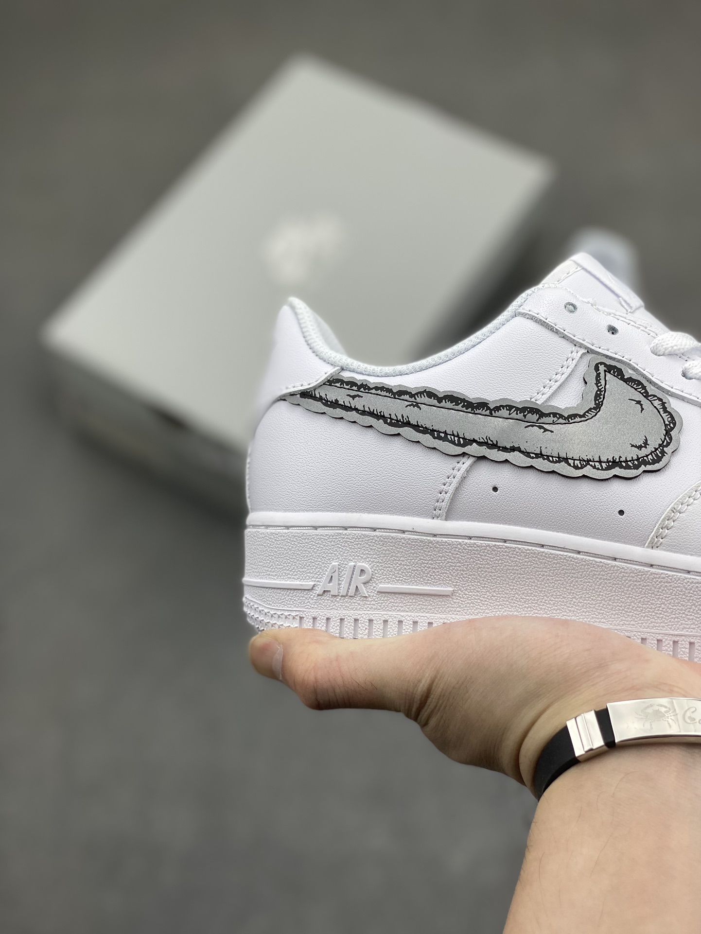 Nike Air Force 1 '07 Low White/Grey Sneakers Size 36-45 6 i1716667507 8050 0