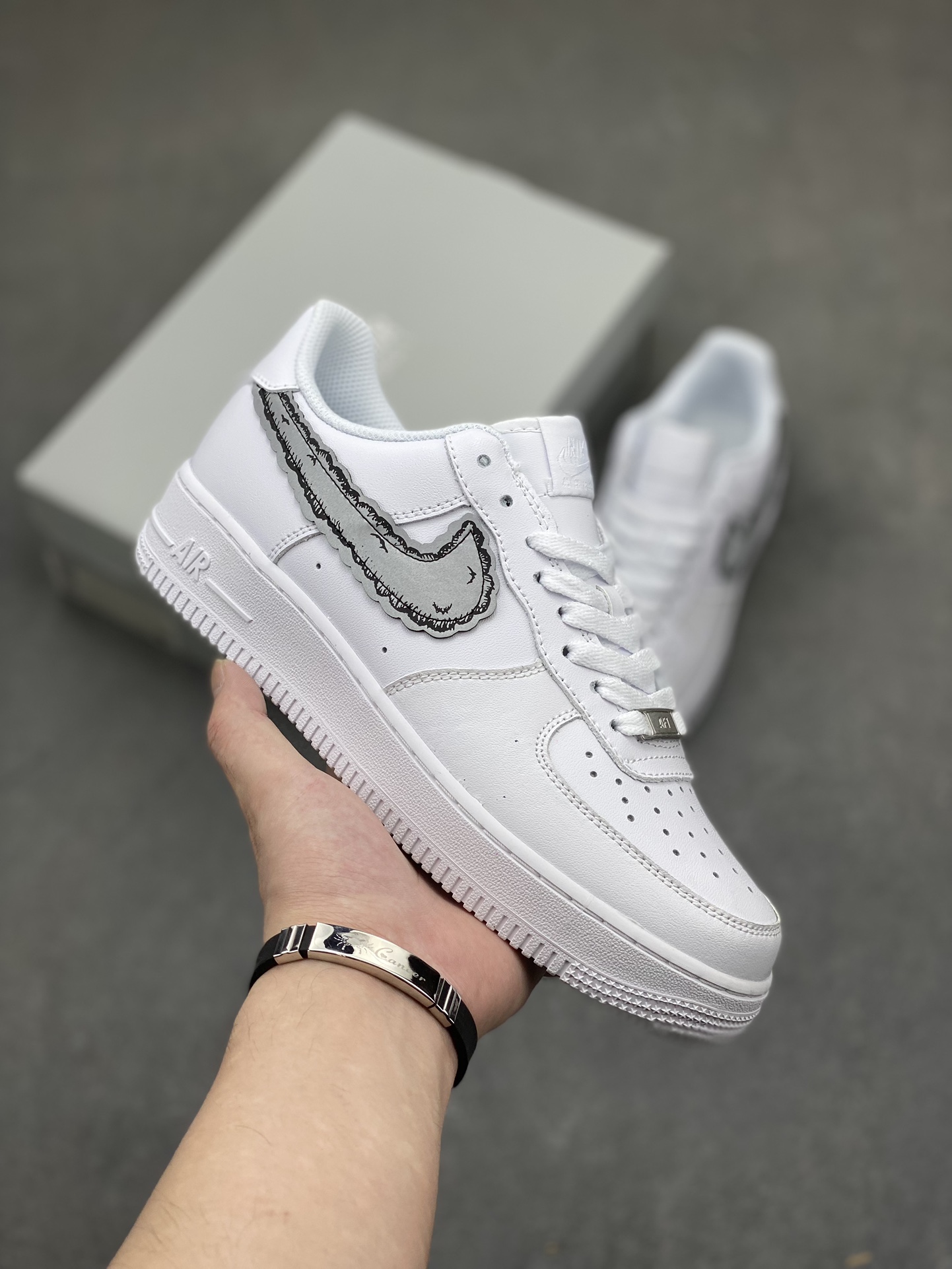 Nike Air Force 1 '07 Low White/Grey Sneakers Size 36-45 2 i1716667507 9184 5