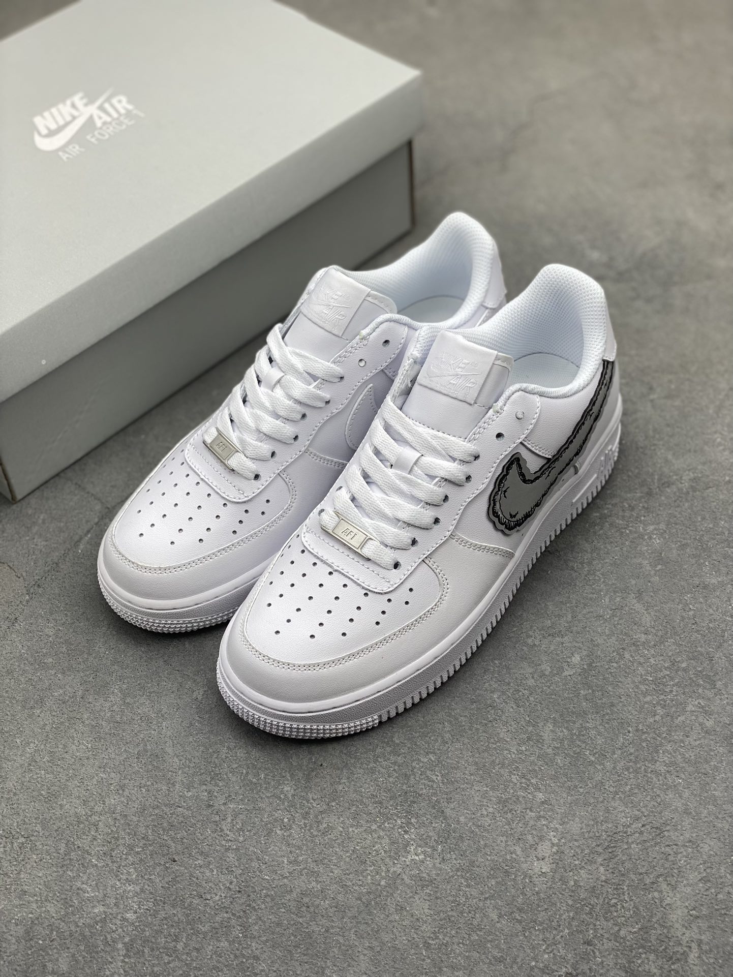 Nike Air Force 1 '07 Low White/Grey Sneakers Size 36-45 8 i1716667508 3965 7