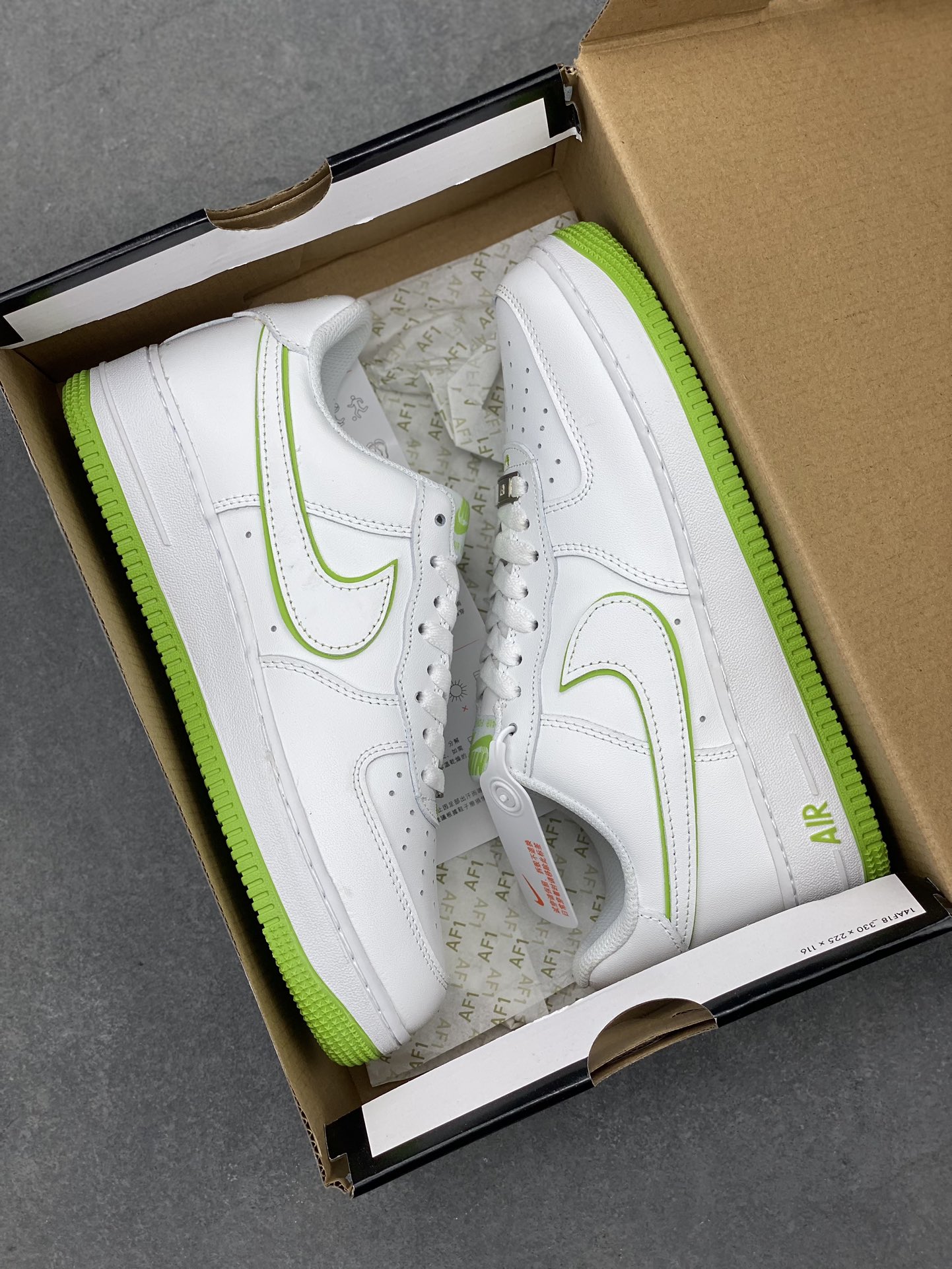 Nike Air Force 1 '07 Low White/Lime Green - DV0788-105 Authentic Sneakers 10 i1716667699 5522 1