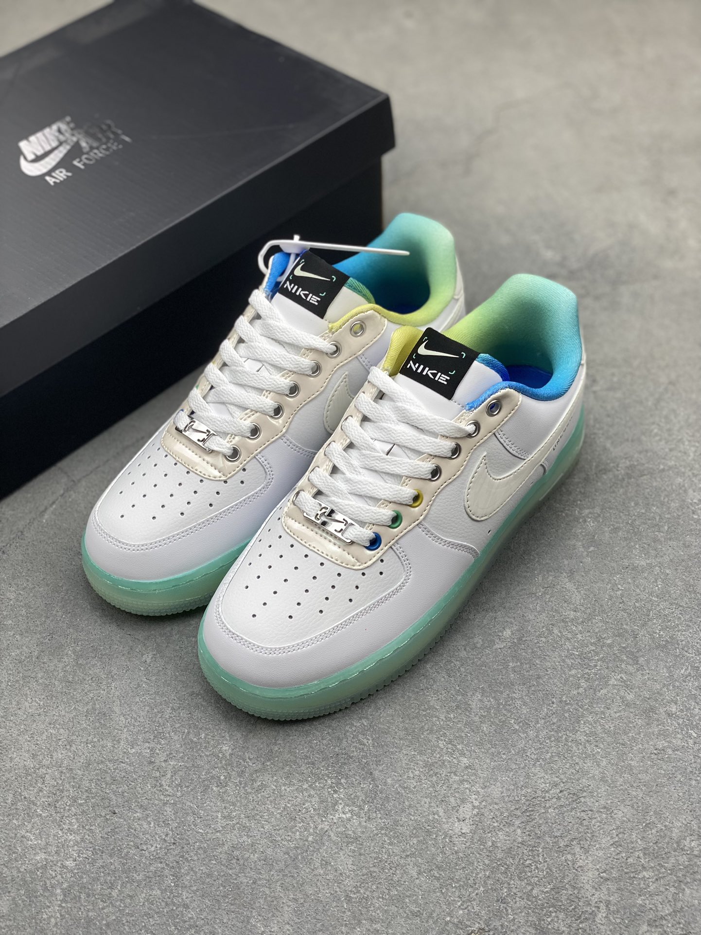 Nike Air Force 1 '07 Low White/Multi-Color Casual Sneakers FJ7066-114 9 i1716669534 1722 3