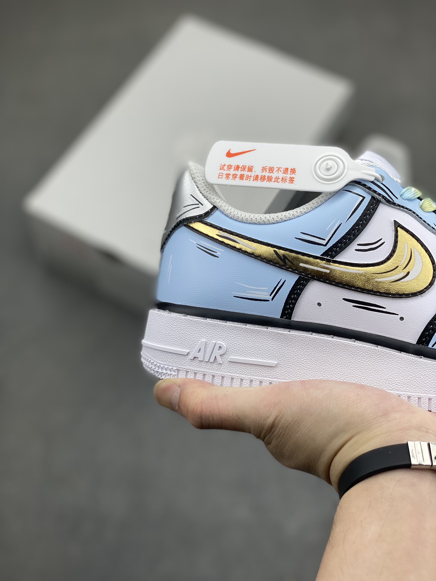 Nike Air Force 1 Low '07 Custom 'Frozen' Edition - Casual Sneakers 6 i1716755712 2034 5