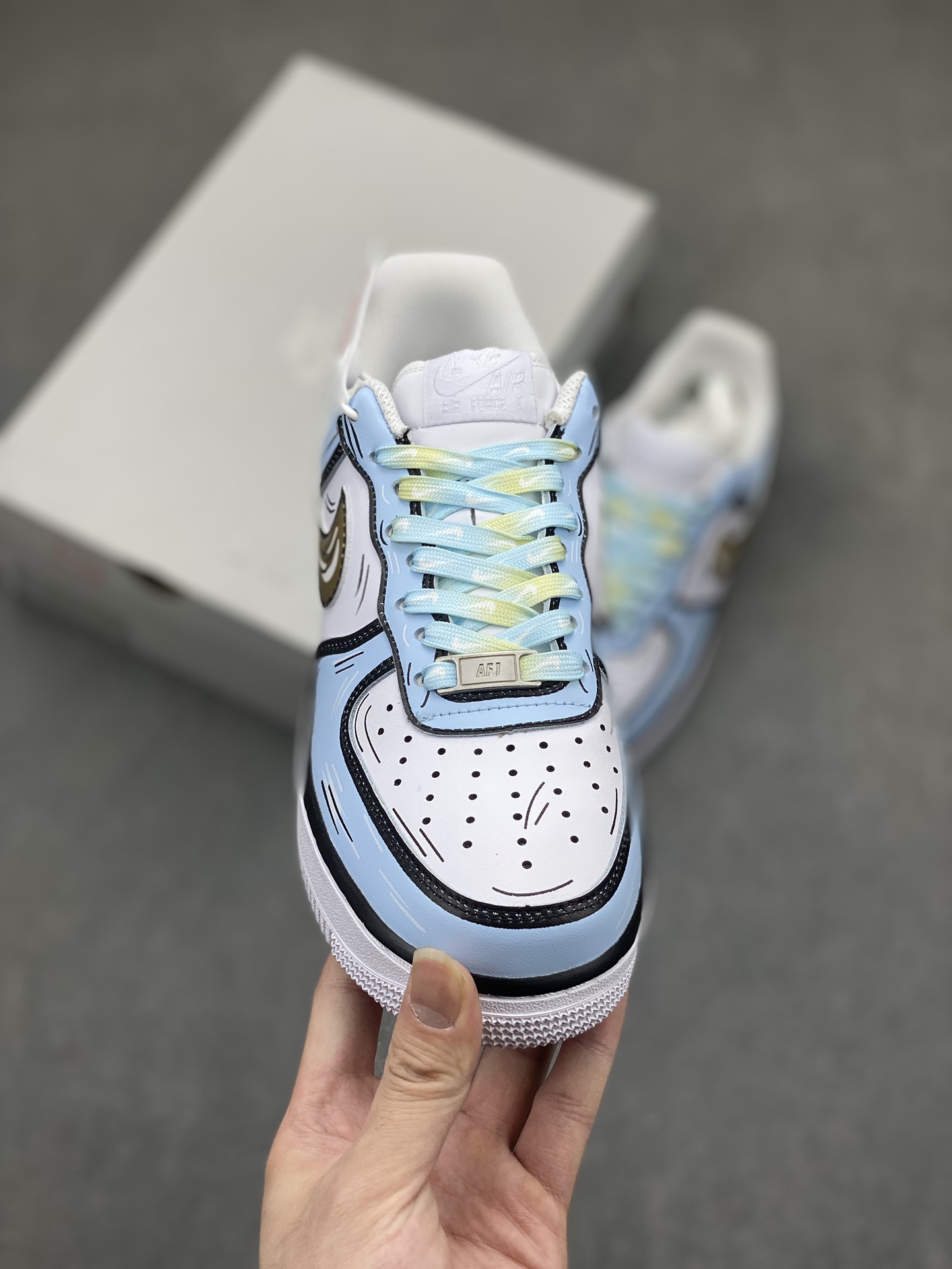 Nike Air Force 1 Low '07 Custom 'Frozen' Edition - Casual Sneakers 3 i1716755712 2095 0