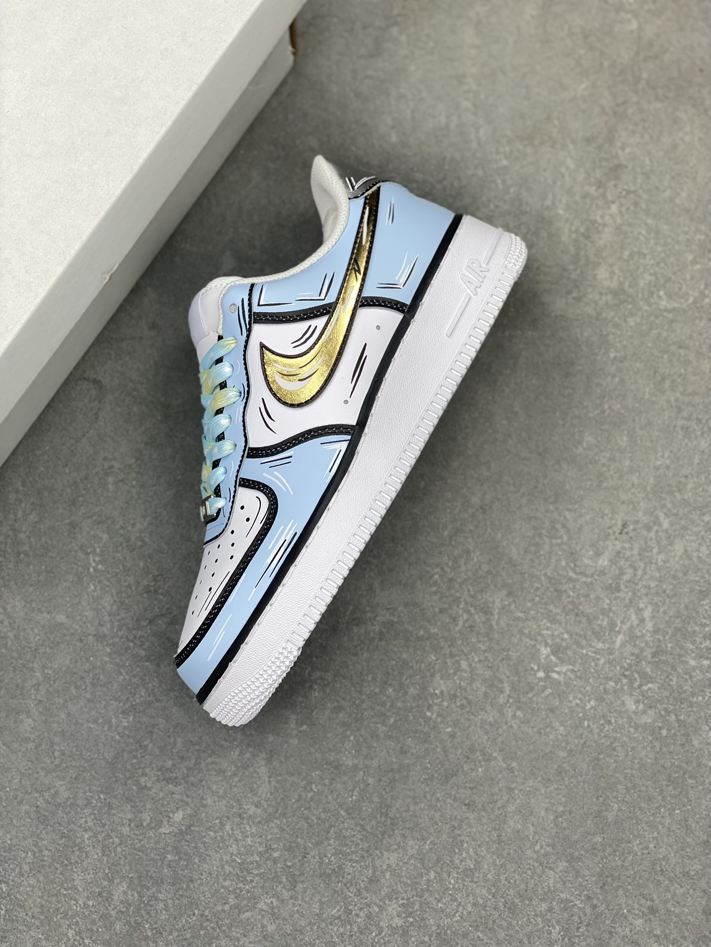 Nike Air Force 1 Low '07 Custom 'Frozen' Edition - Casual Sneakers 8 i1716755712 2820 8