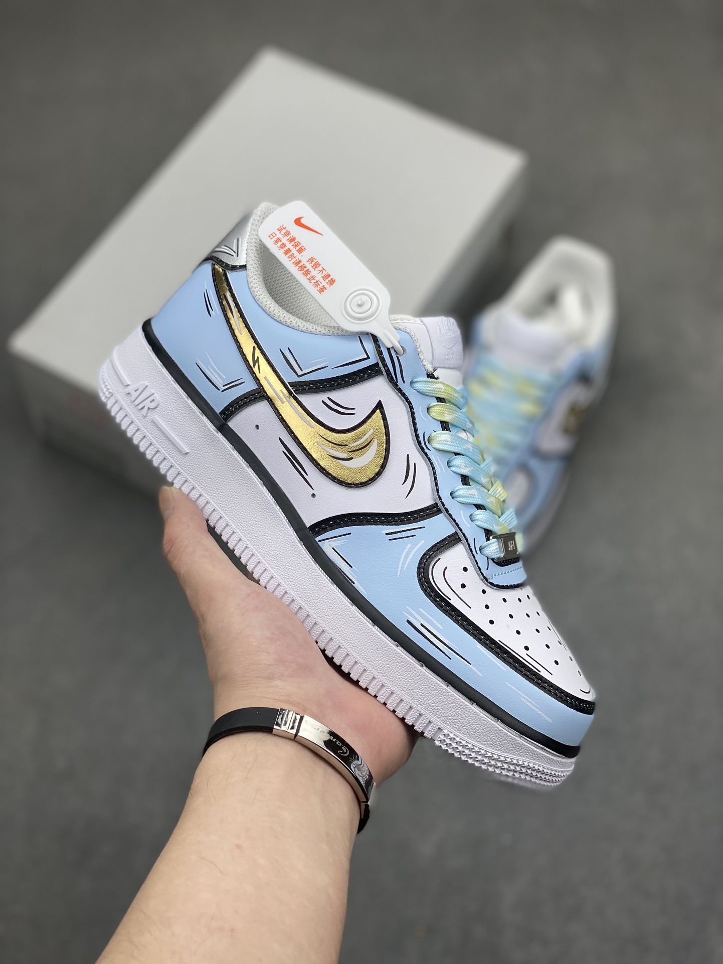 Nike Air Force 1 Low '07 Custom 'Frozen' Edition - Casual Sneakers 2 i1716755712 3726 1
