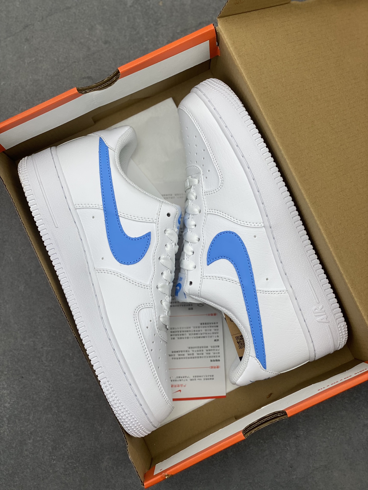 Nike Air Force 1 '07 Low White/Blue Casual Sneakers DV3808-103 10 i1716755781 8114 0