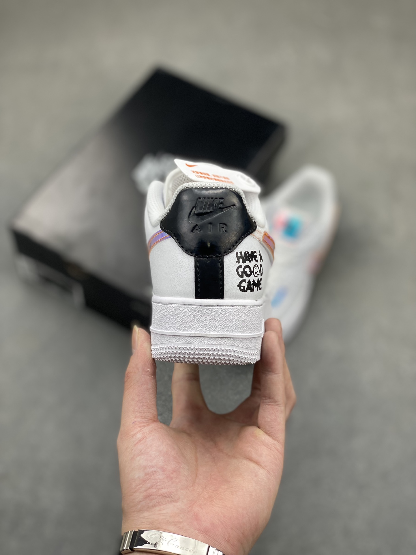 Nike Air Force 1 Low White Iridescent Casual Sneakers - Iconic Style 5 i1716834074 2948 0