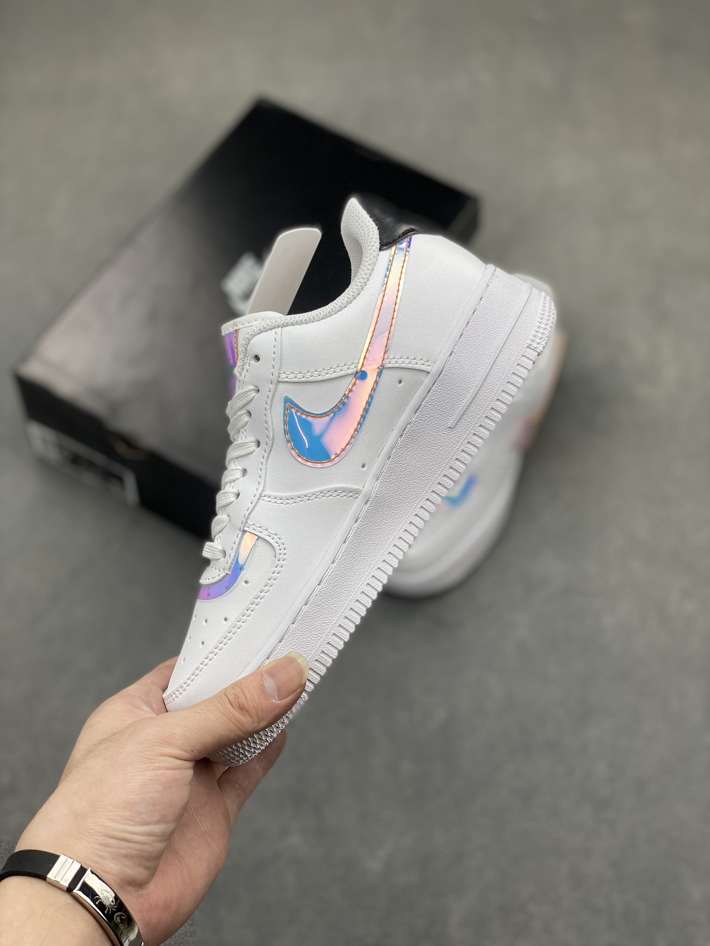 Nike Air Force 1 Low White Iridescent Casual Sneakers - Iconic Style 4 i1716834074 5582 0