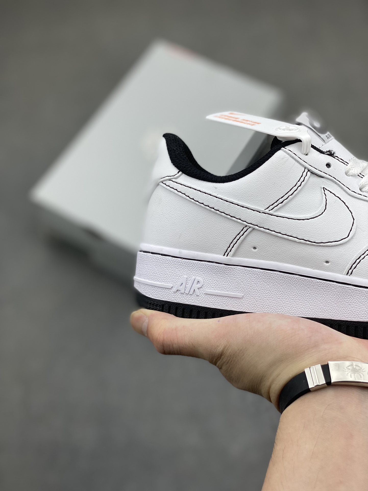 Nike Air Force 1 Low White/Black Stitching Casual Sneakers (Sizes 36-45) 6 i1716834110 2071 0