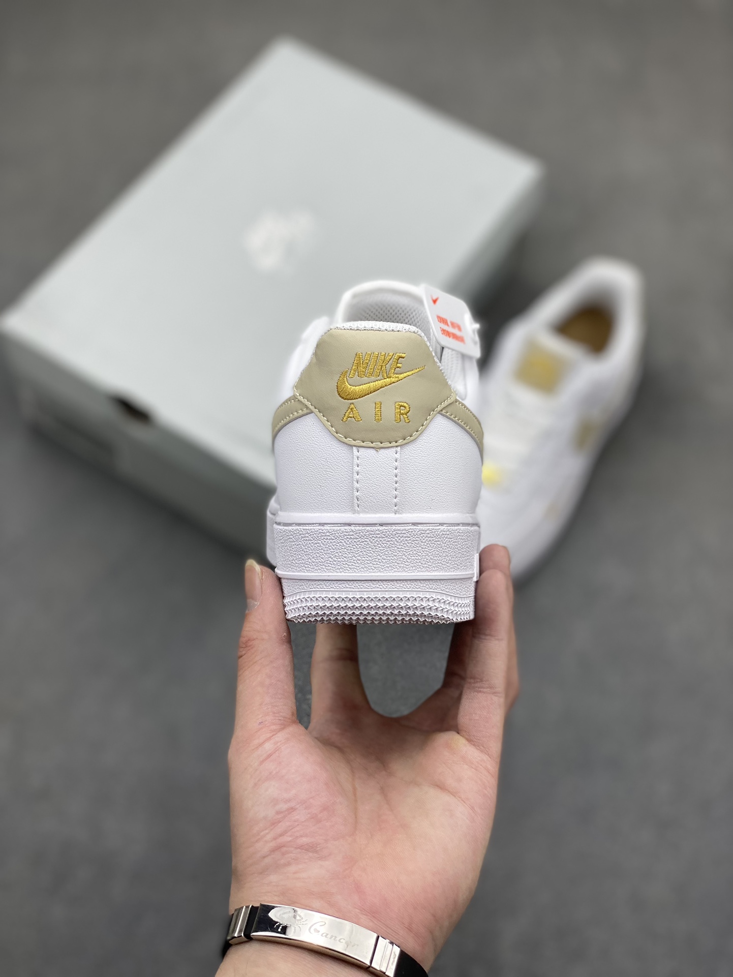 Nike Air Force 1 Low White/Gold Athletic Shoes - Premium Quality & Comfort 5 i1716834160 5588 0