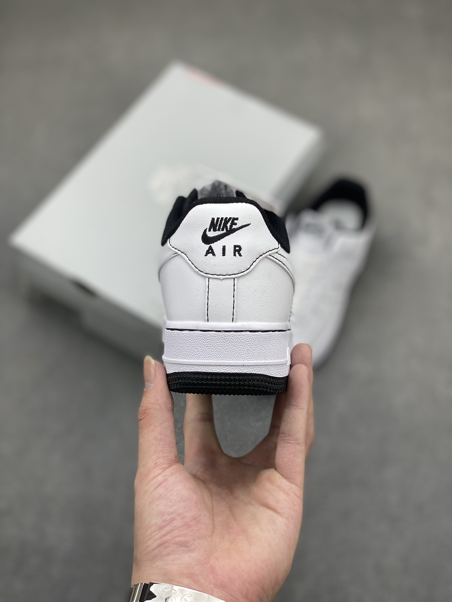 Nike Air Force 1 Low White/Black Stitching Casual Sneakers (Sizes 36-45) 5 i1716834220 4963 0