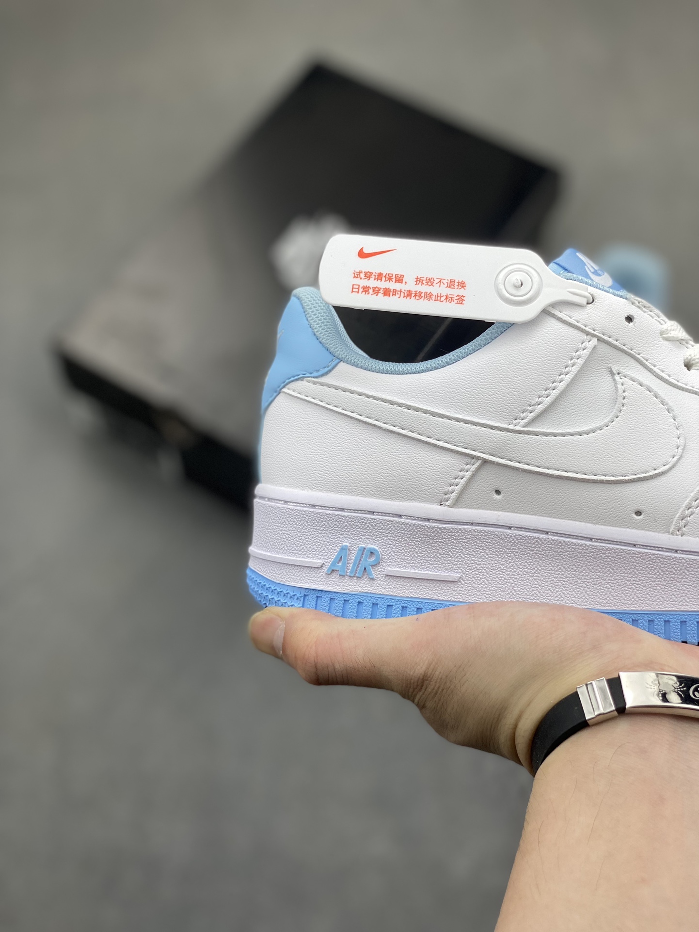 Nike Air Force 1 Low White/Ice Blue Casual Sneakers Authentic Style 6 i1716834288 5176 0