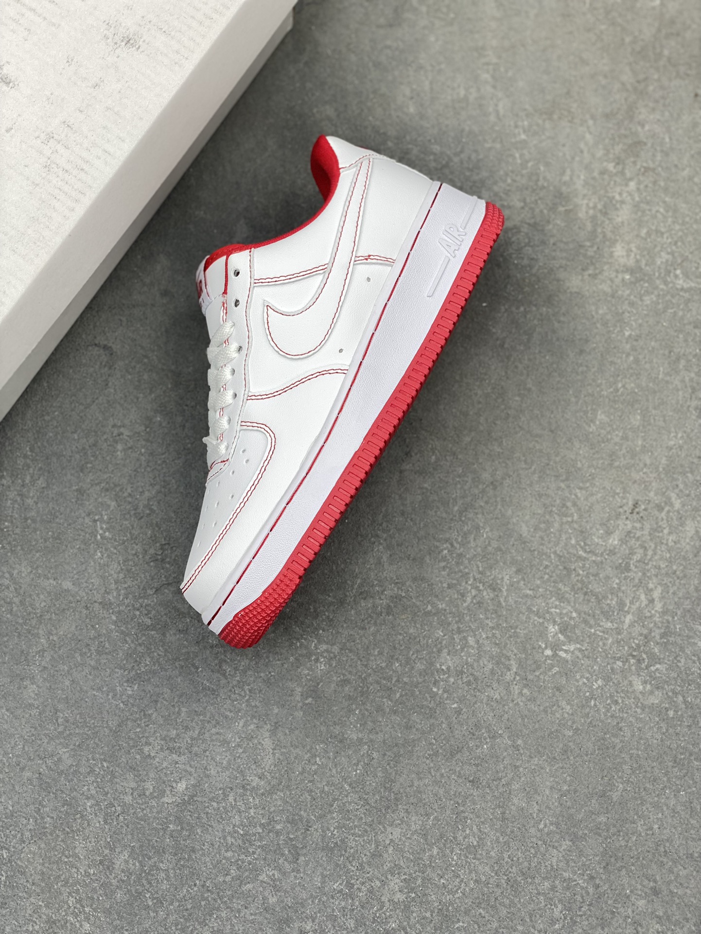 Nike Air Force 1 Low White/Red Stitching Casual Sneakers 8 i1716834306 3198 0