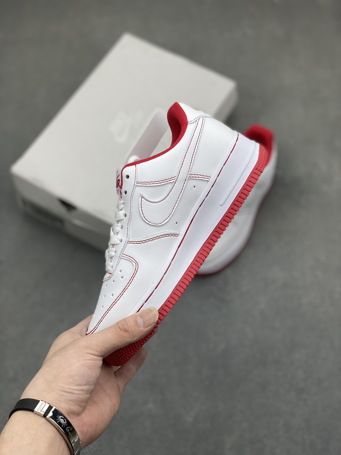 Nike Air Force 1 Low White/Red Stitching Casual Sneakers 4 i1716834306 6047 0