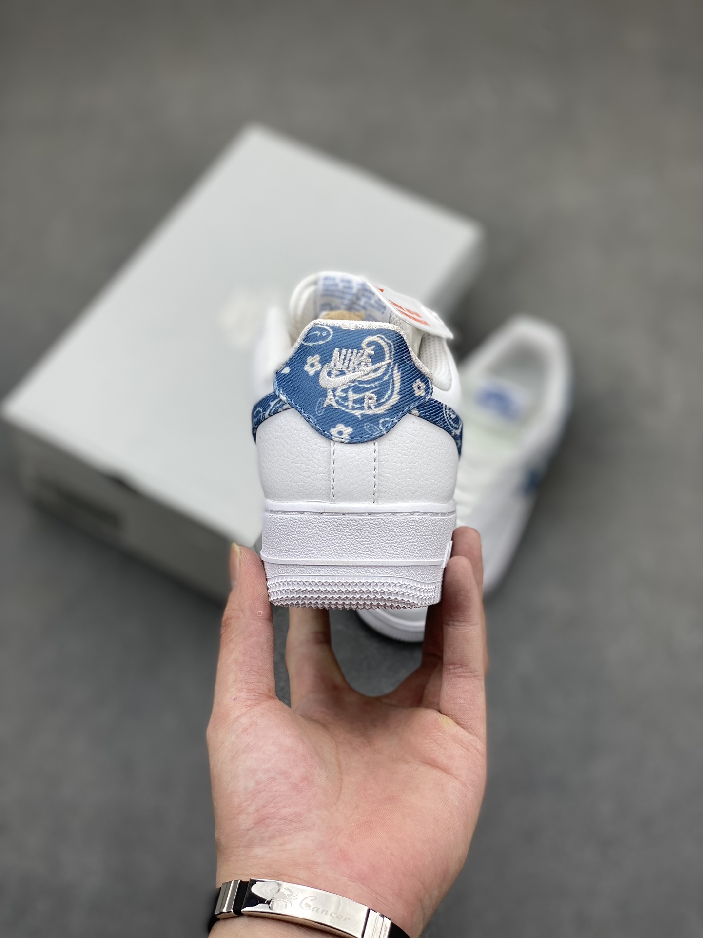 Nike Air Force 1 Low White Paisley Casual Sneakers, Sizes 36-45 Available 5 i1716834390 718 0