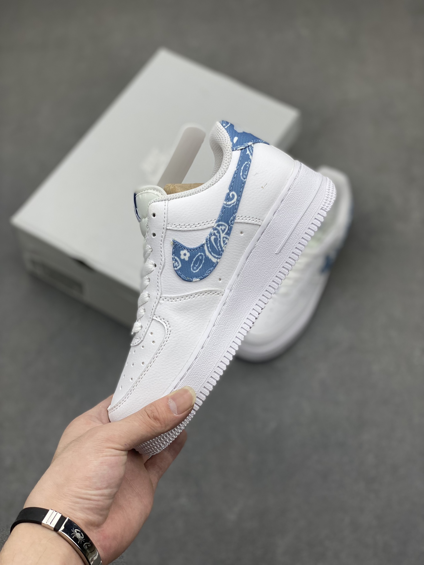 Nike Air Force 1 Low White Paisley Casual Sneakers, Sizes 36-45 Available 4 i1716834391 6382 0