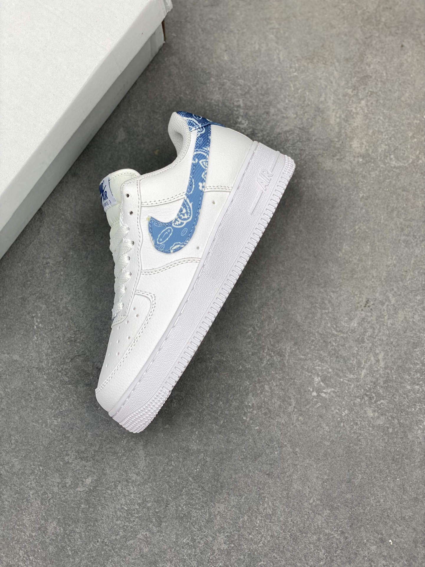 Nike Air Force 1 Low White Paisley Casual Sneakers, Sizes 36-45 Available 8 i1716834391 7912 0