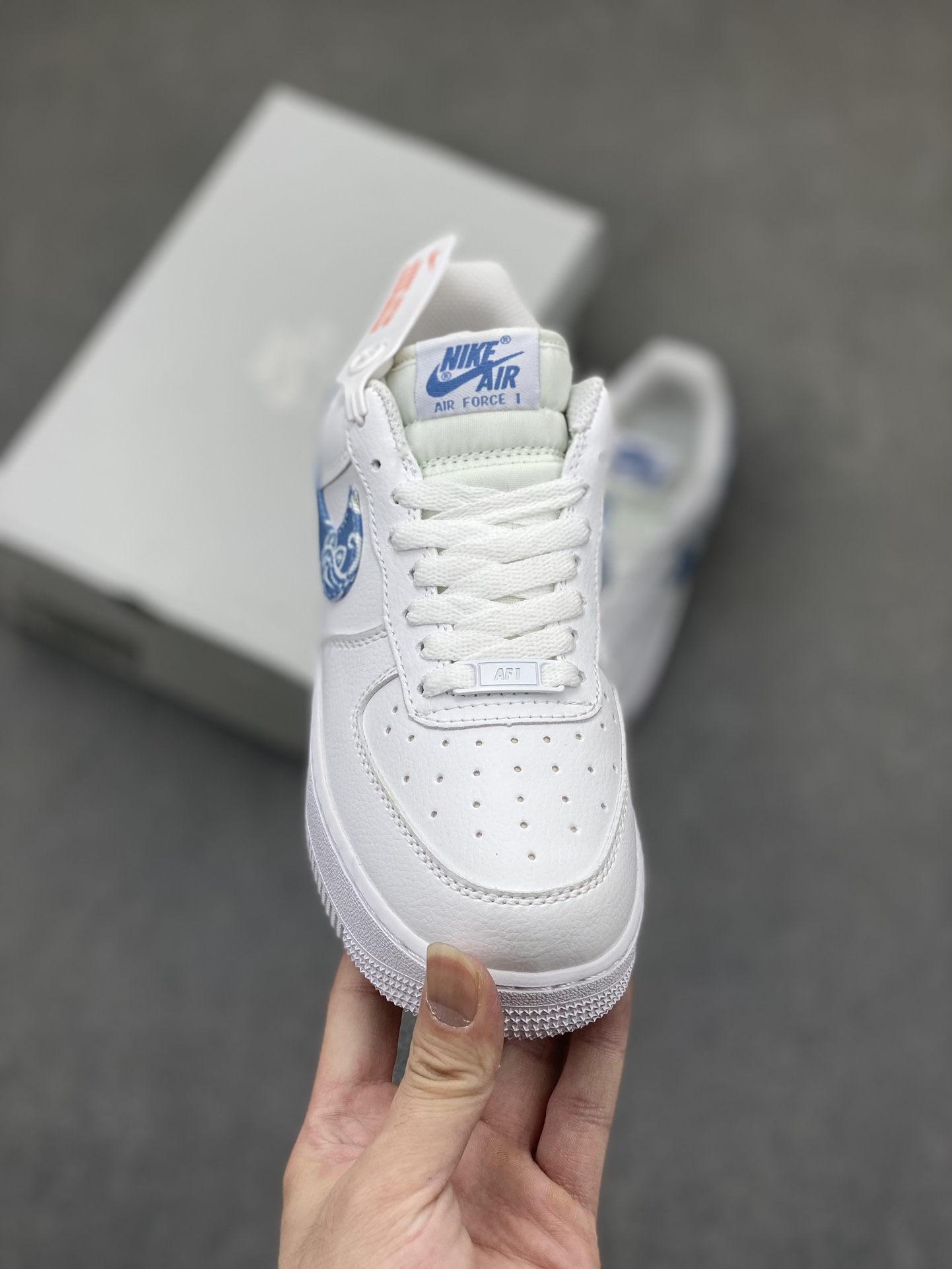 Nike Air Force 1 Low White Paisley Casual Sneakers, Sizes 36-45 Available 3 i1716834391 9999 0