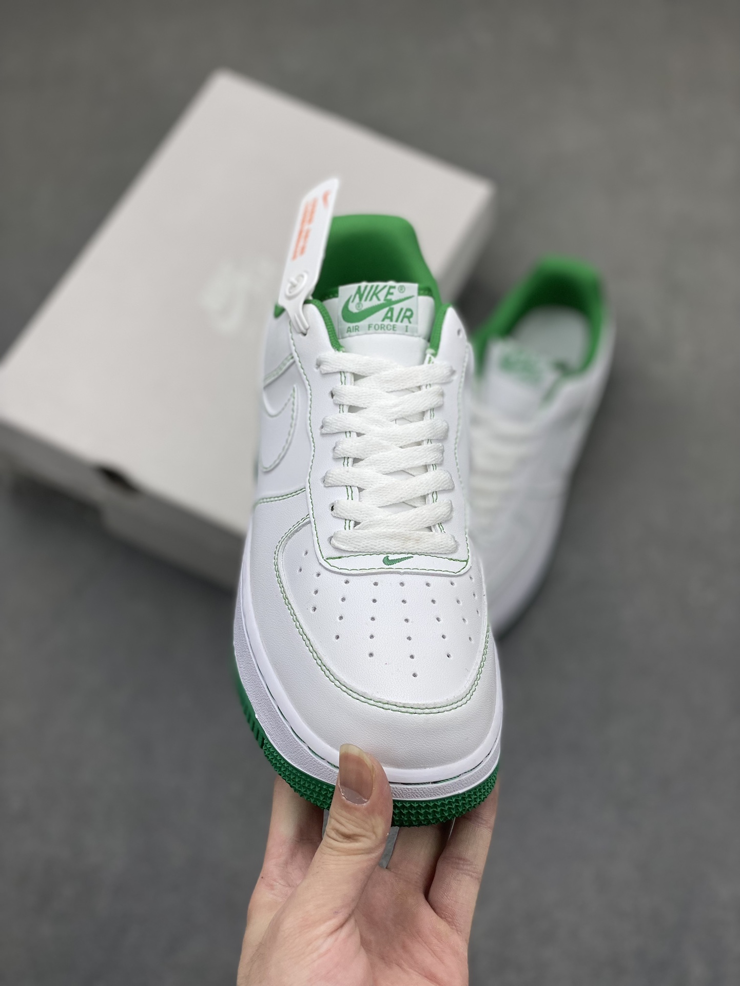 Nike Air Force 1 Low White Green Casual Sneakers - Iconic Style & Comfort 3 i1716834411 791 0