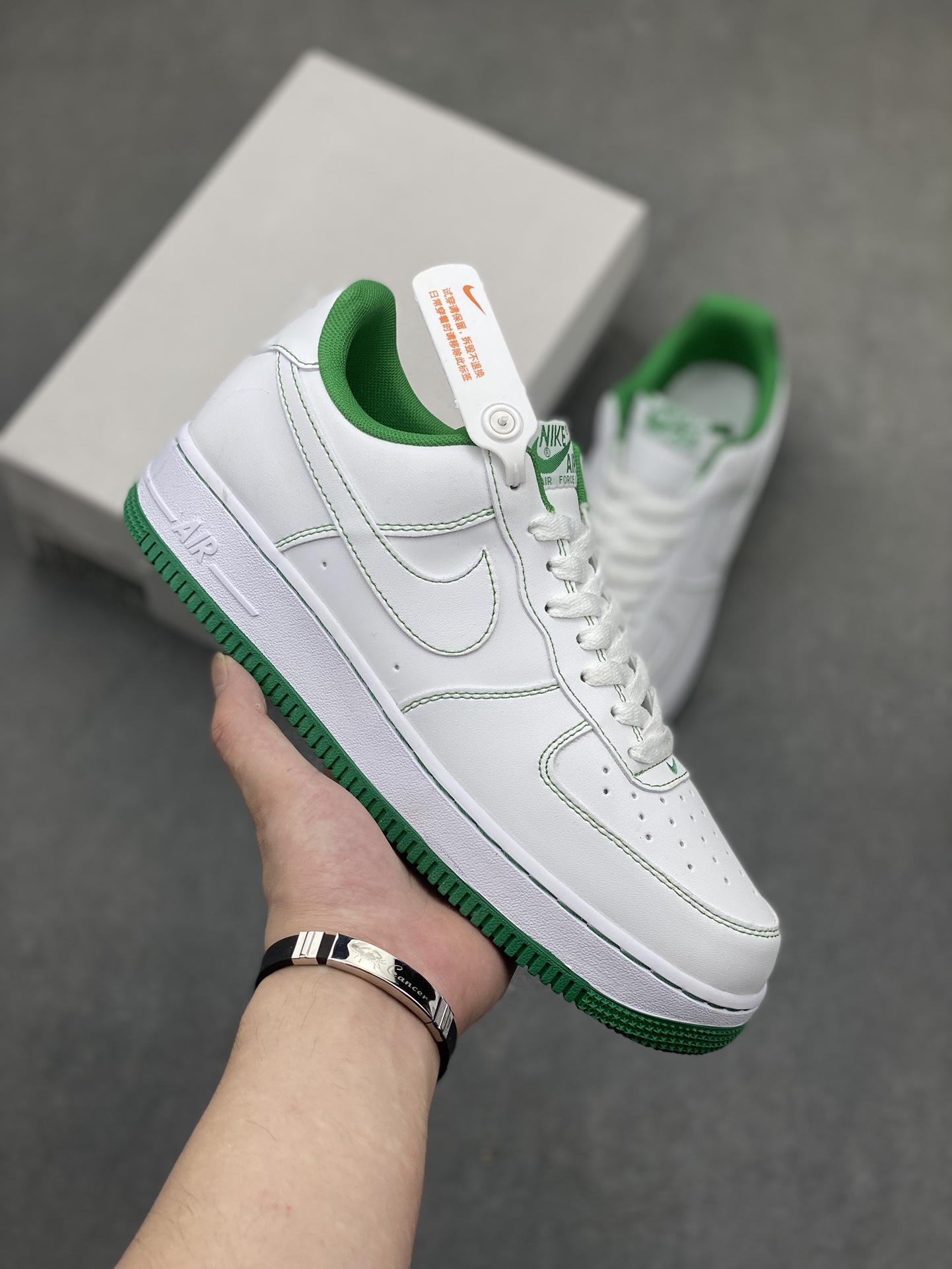 Nike Air Force 1 Low White Green Casual Sneakers - Iconic Style & Comfort 2 i1716834411 9727 0