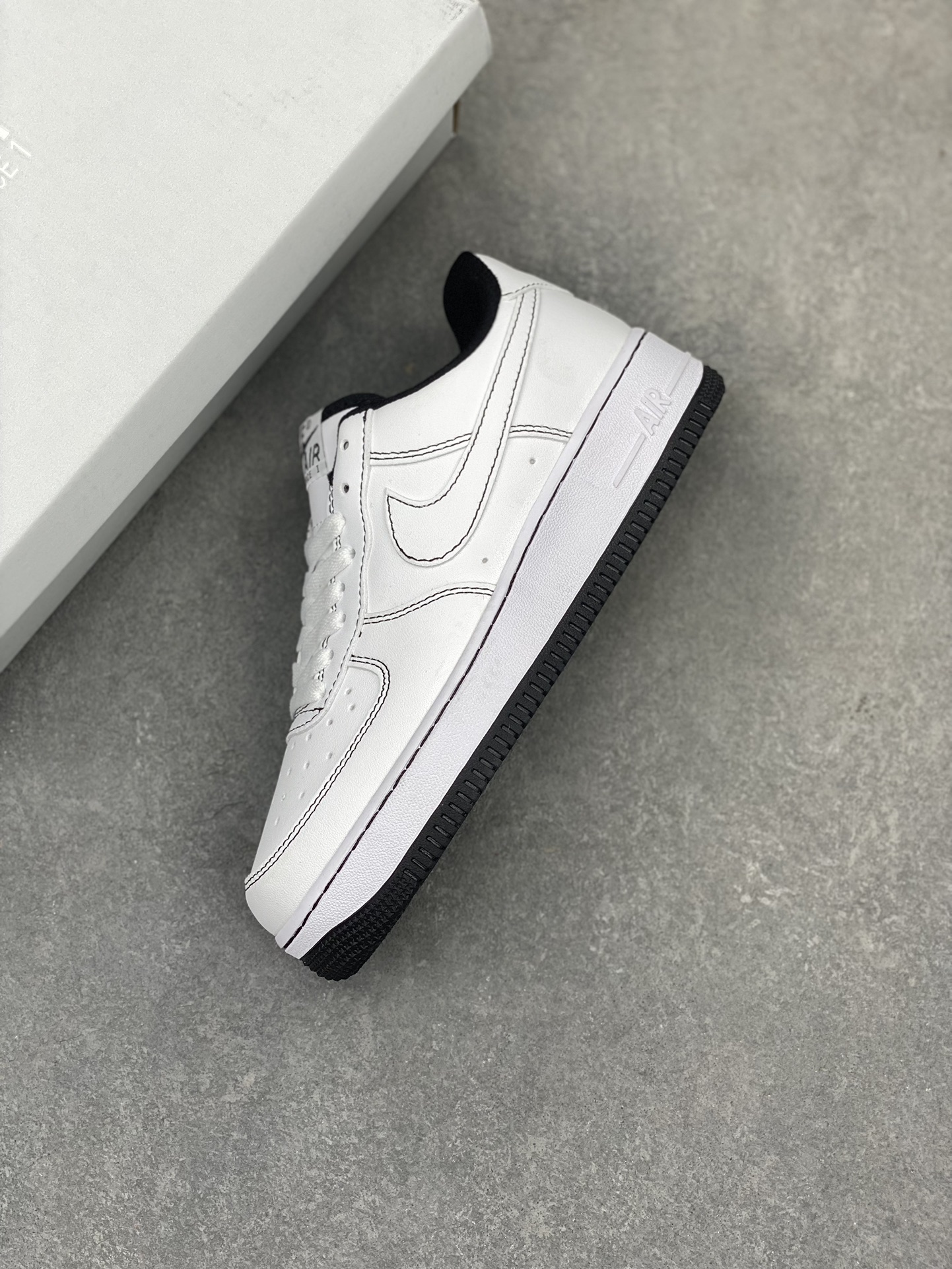 Nike Air Force 1 Low White/Black Stitching Casual Sneakers (Sizes 36-45) 8 i1716835686 3201 0