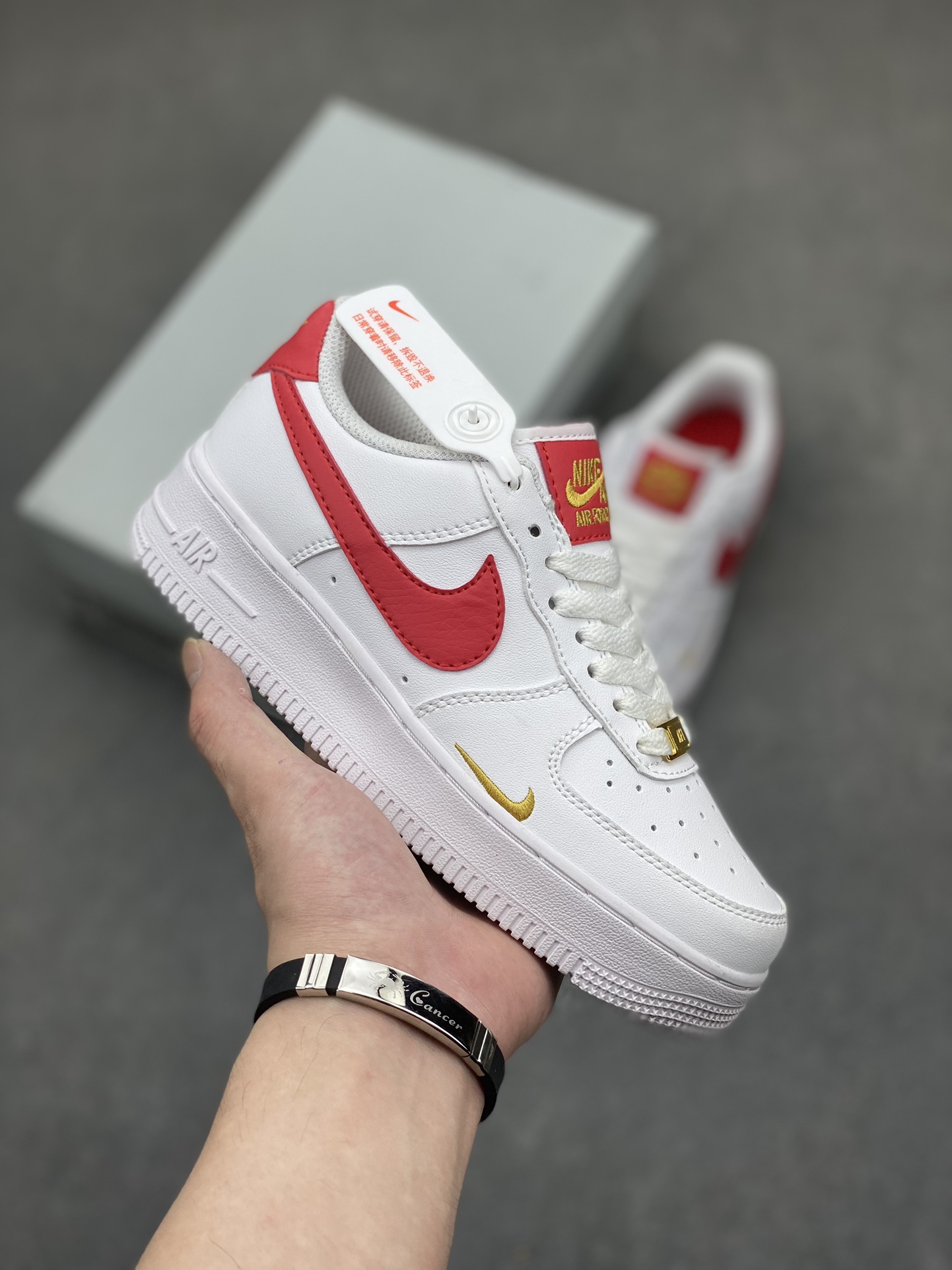 Nike Air Force 1 Low White/Red Casual Shoes, Style 315122-111 2 i1716835696 6689 0