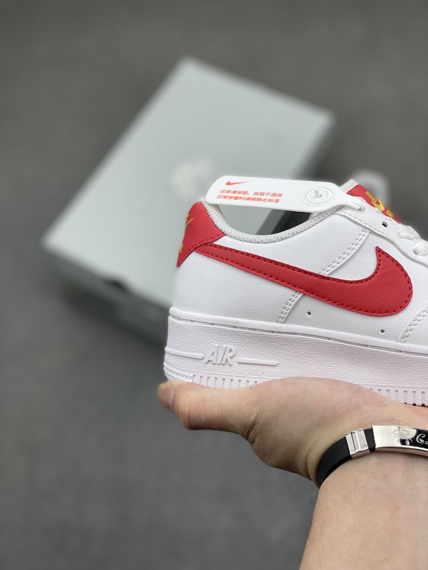 Nike Air Force 1 Low White/Red Casual Shoes, Style 315122-111 6 i1716835696 7851 0