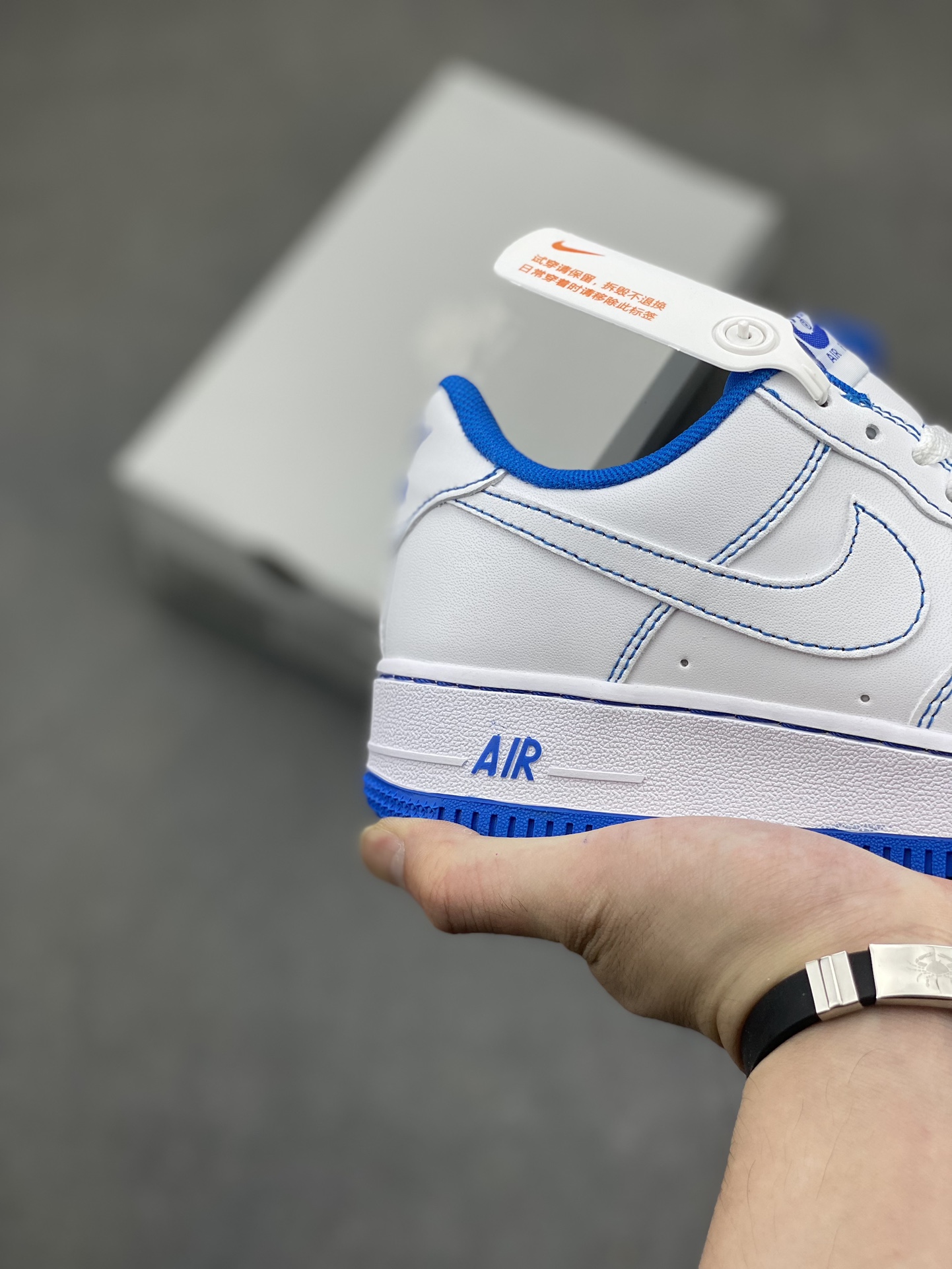 Nike Air Force 1 Low White/Blue Stitching Casual Sneakers - Size 36-45 6 i1716835697 5576 0