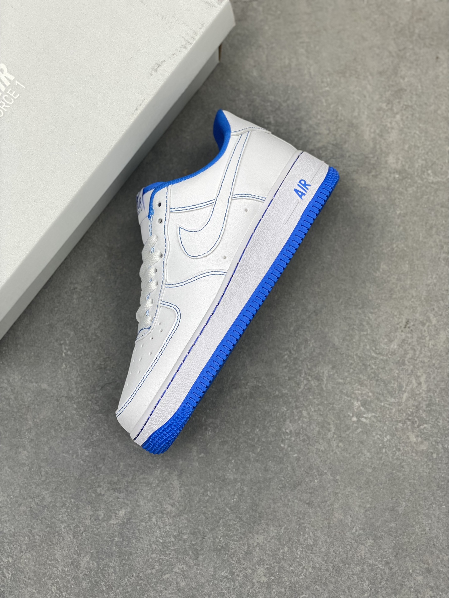 Nike Air Force 1 Low White/Blue Stitching Casual Sneakers - Size 36-45 8 i1716835697 7266 0