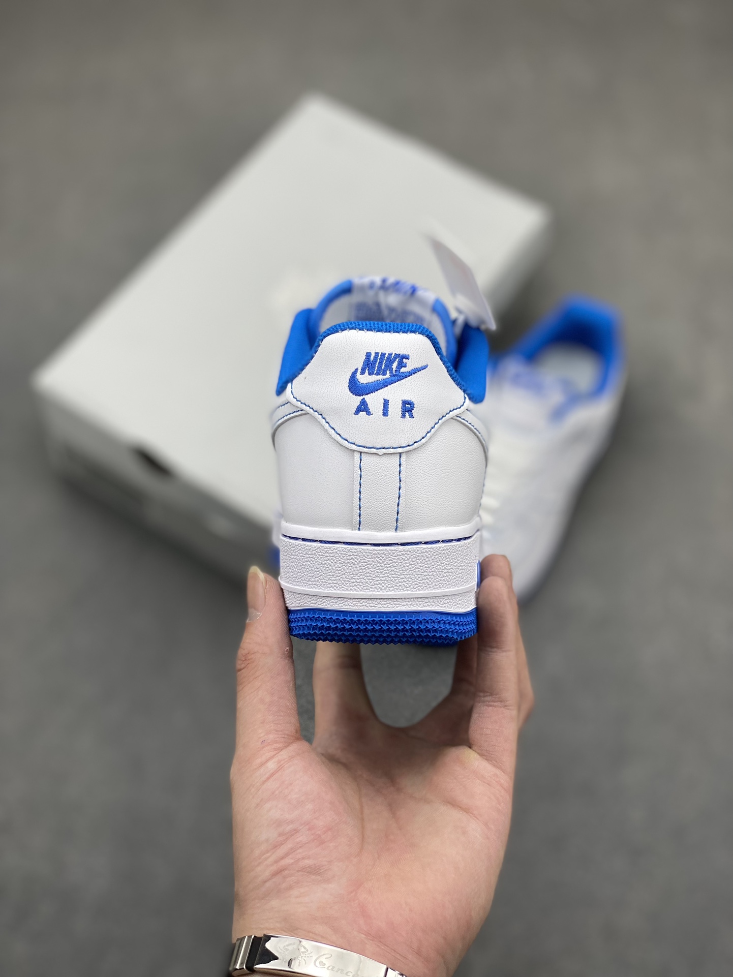 Nike Air Force 1 Low White/Blue Stitching Casual Sneakers - Size 36-45 5 i1716835697 7905 0