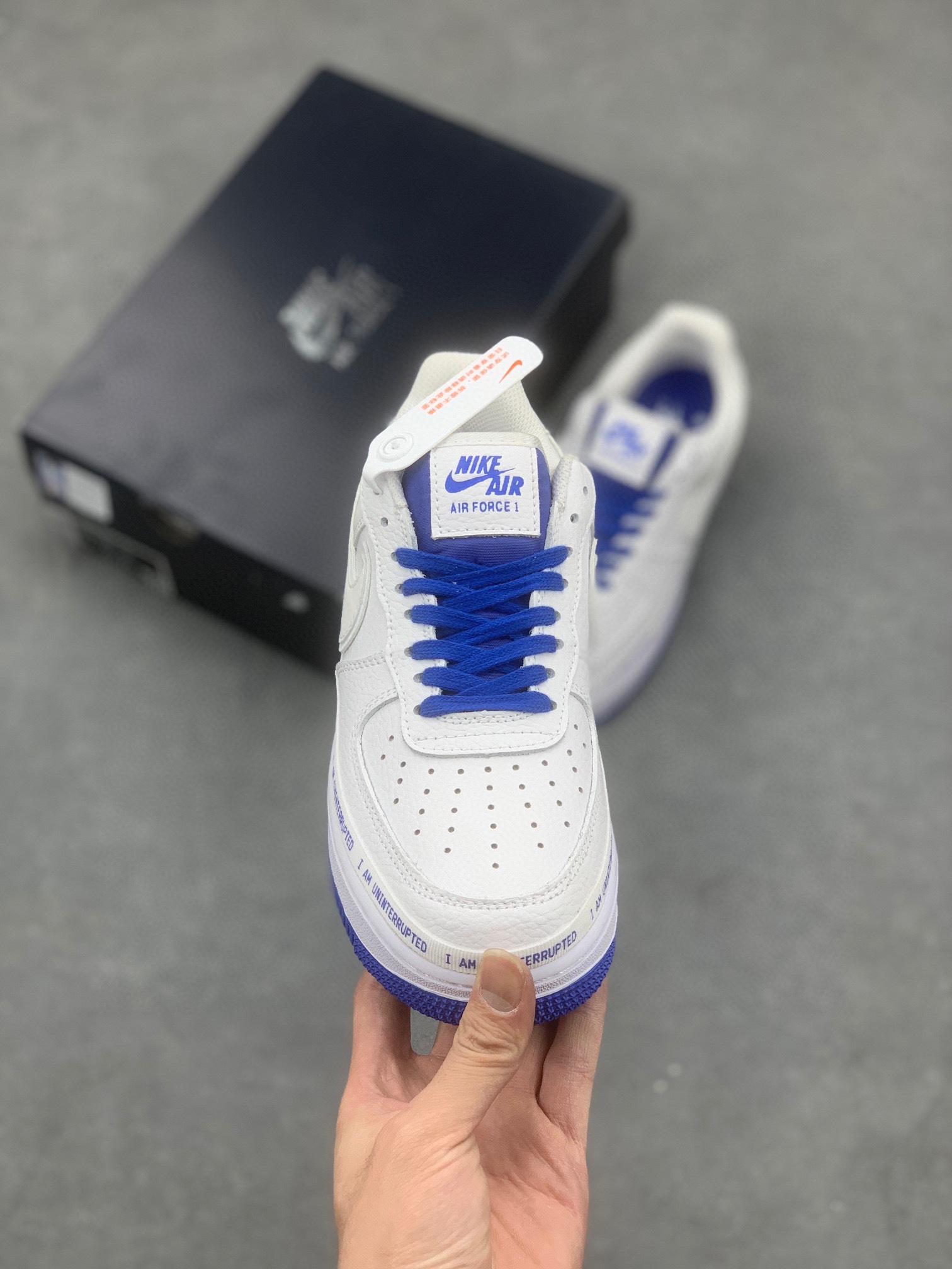 Nike Air Force 1 "MORE THAN" White Blue Low-Top Sneakers CQ0494-100 3 i1716837245 3693 4