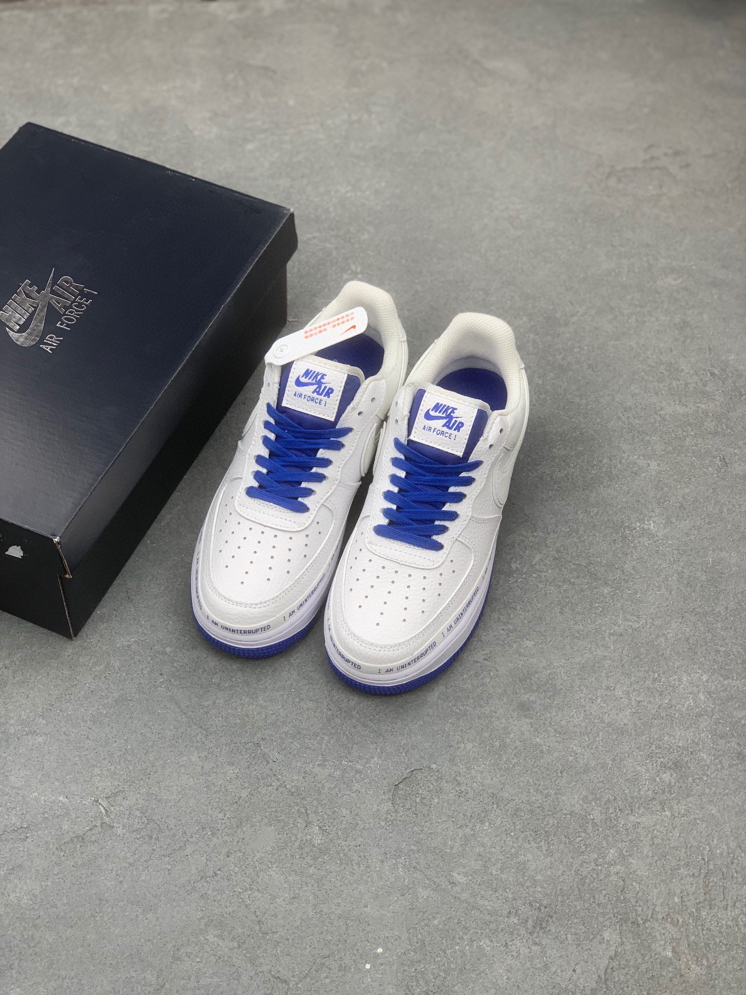 Nike Air Force 1 "MORE THAN" White Blue Low-Top Sneakers CQ0494-100 9 i1716837246 8741 7