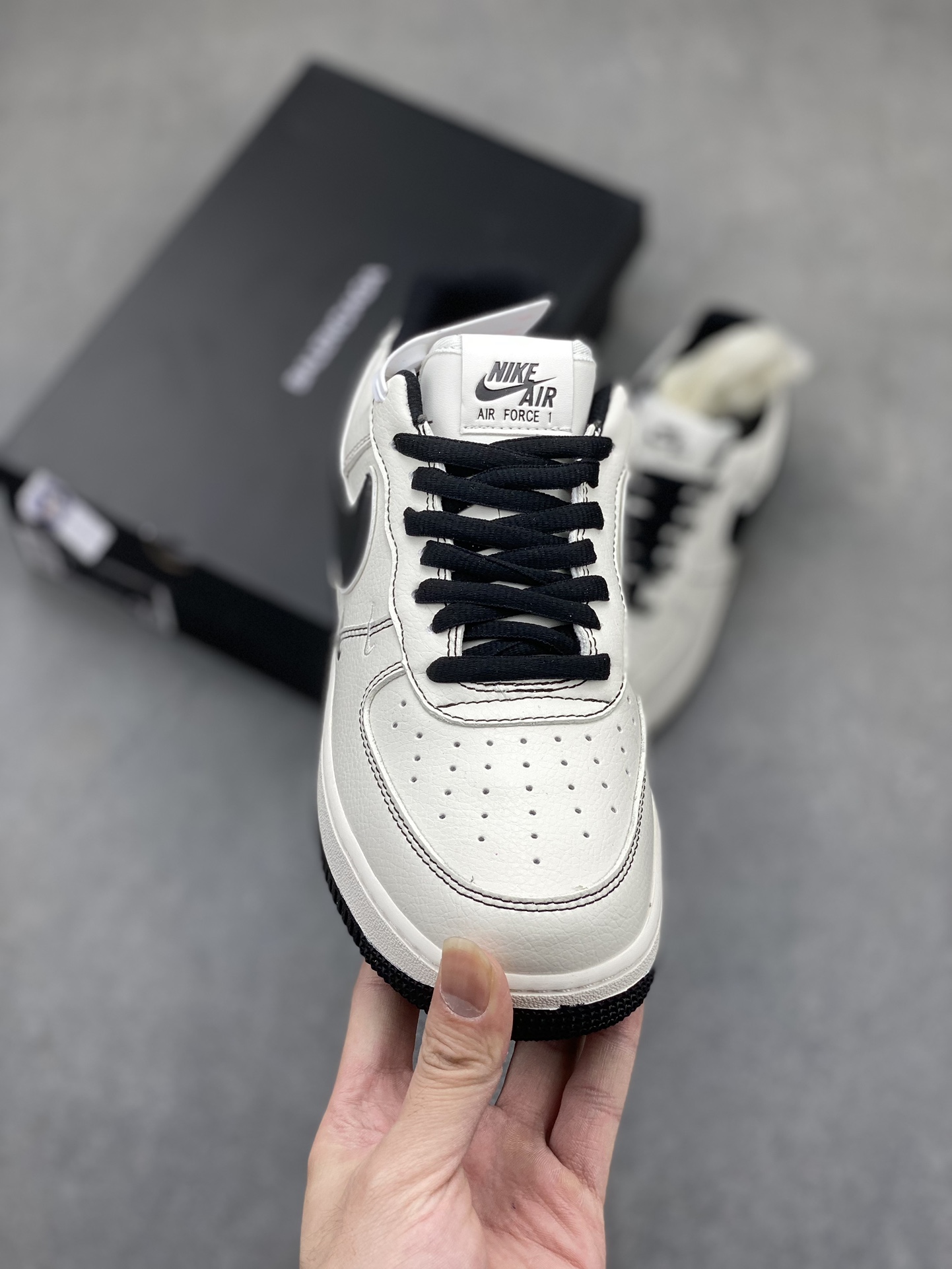 Balenciaga x Nike Air Force 1 '07 Low Black/White Custom Sneakers 3 i1716930021 4172 2