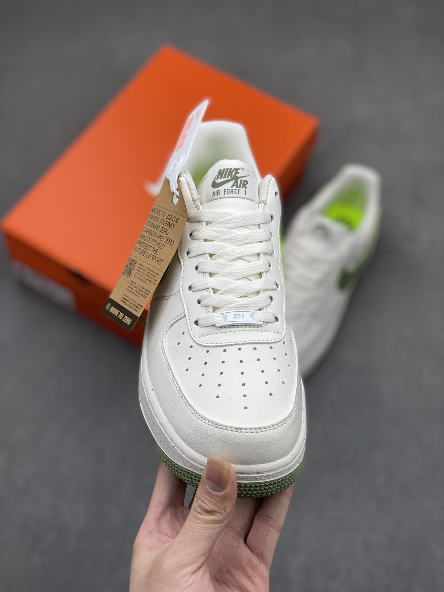 Nike Air Force 1 '07 Low Casual Sneakers - White/Olive 3 i1716930083 469 2