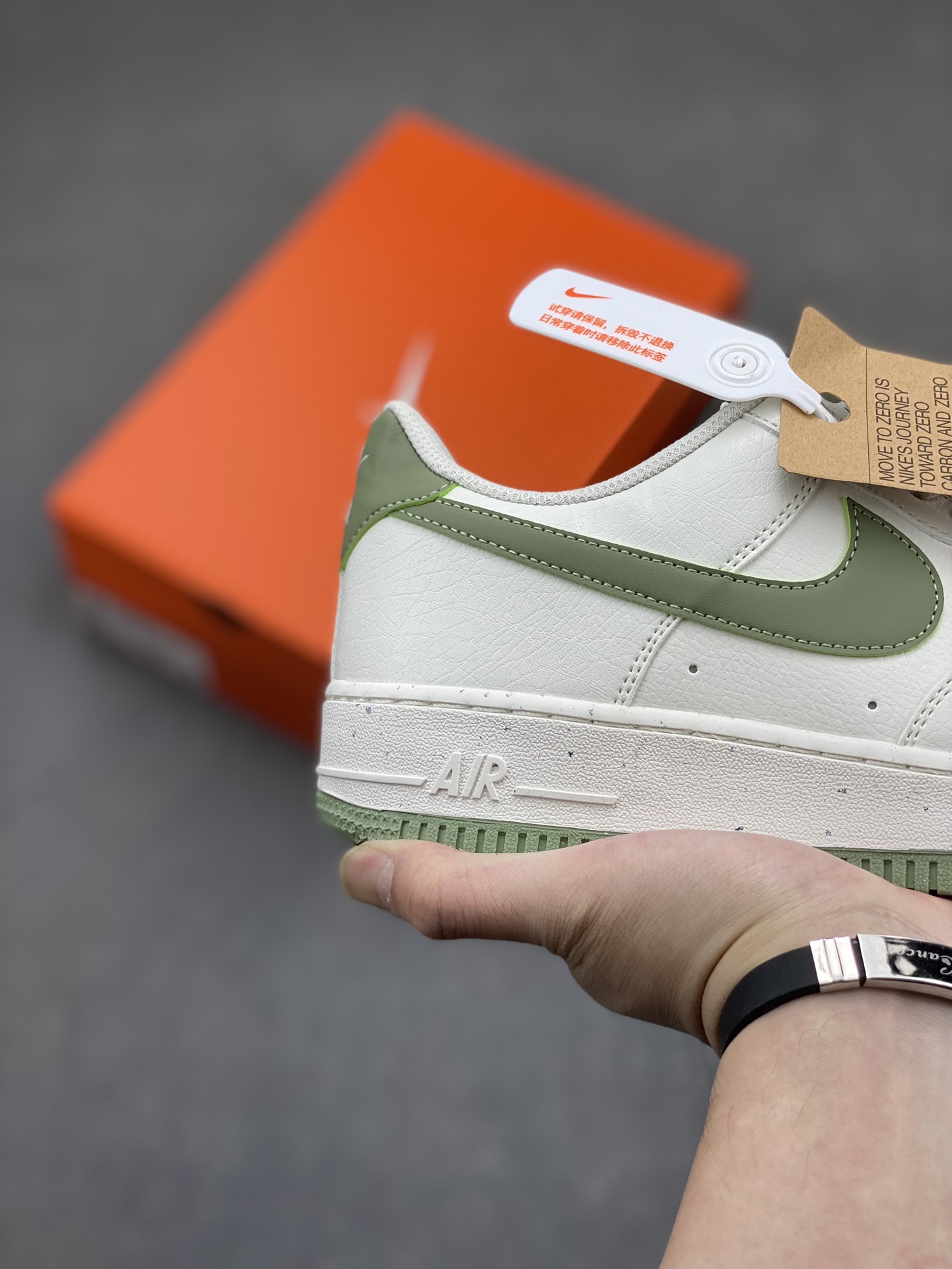 Nike Air Force 1 '07 Low Casual Sneakers - White/Olive 6 i1716930083 8840 6
