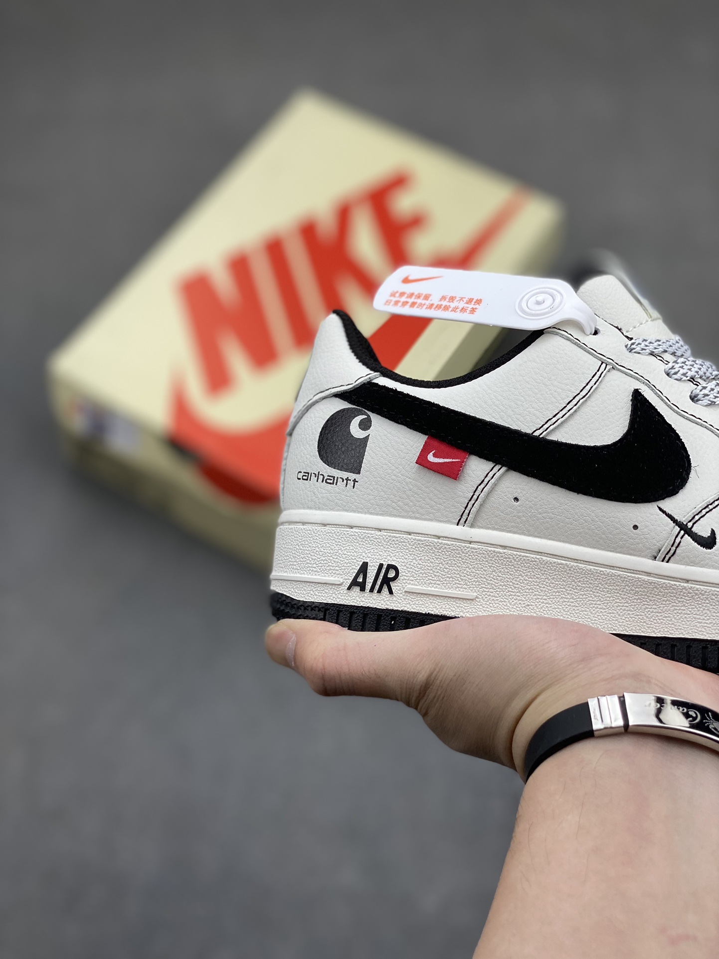 Nike Air Force 1 Low Carhartt WIP White Black (KH-769811) - Size 36-45 6 i1716930135 4840 1