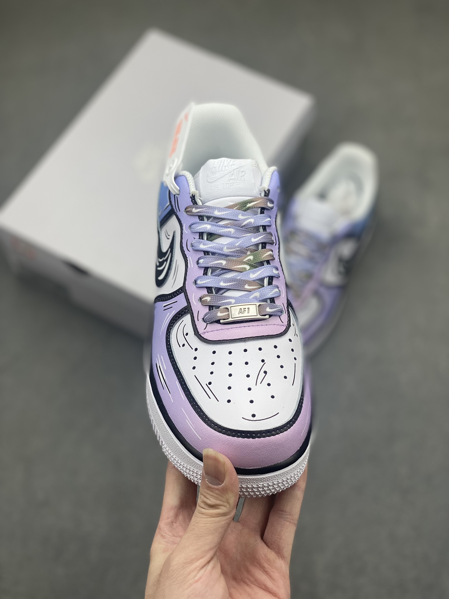 Nike Air Force 1 Low '07 Anime Custom Sneakers - Cotton Candy 3 i1717005172 3619 4