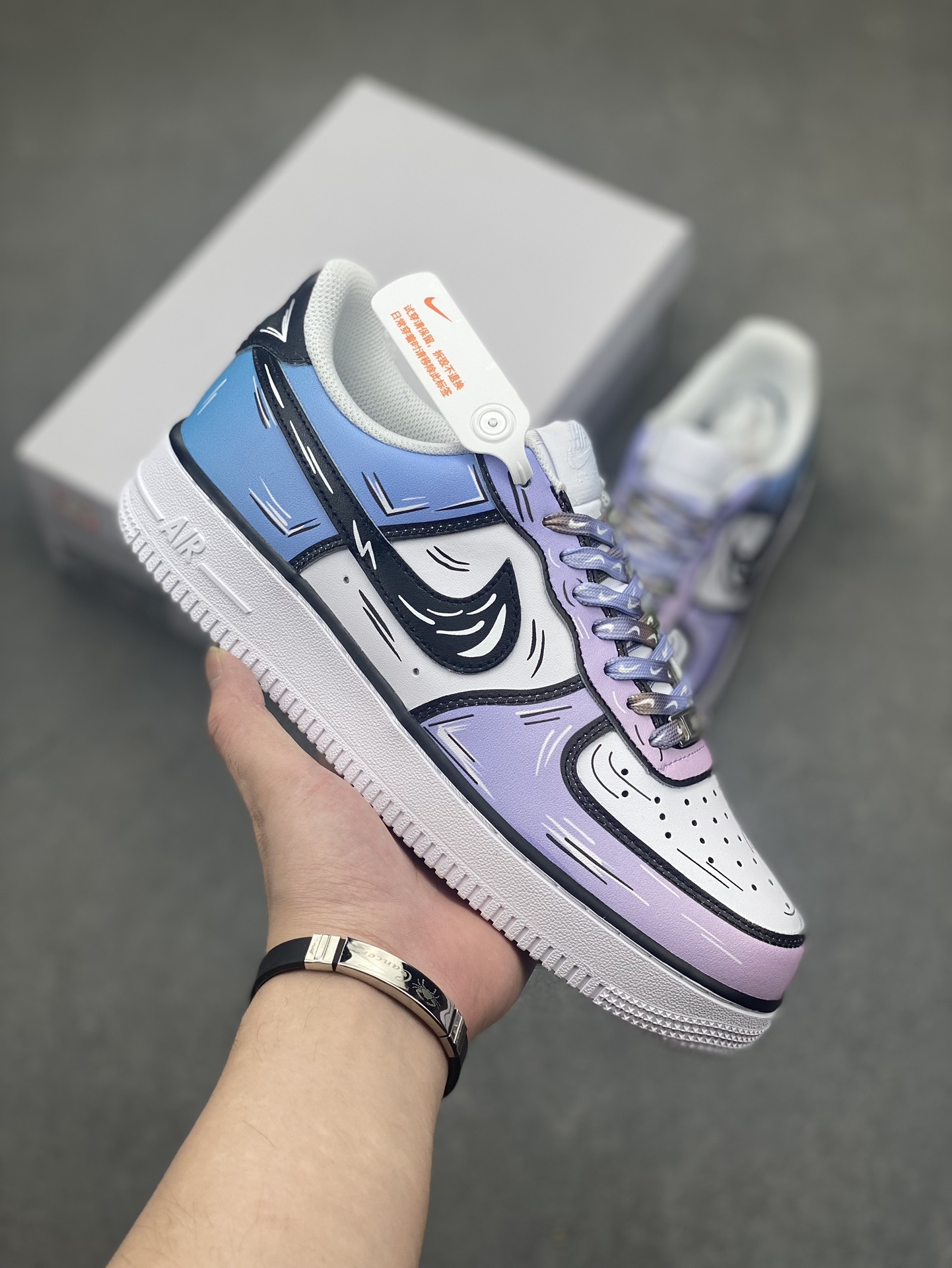 Nike Air Force 1 Low '07 Anime Custom Sneakers - Cotton Candy 2 i1717005172 5261 2