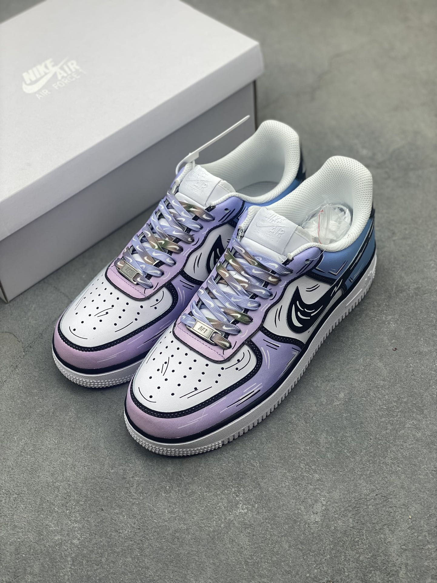 Nike Air Force 1 Low '07 Anime Custom Sneakers - Cotton Candy 9 i1717005172 7118 3