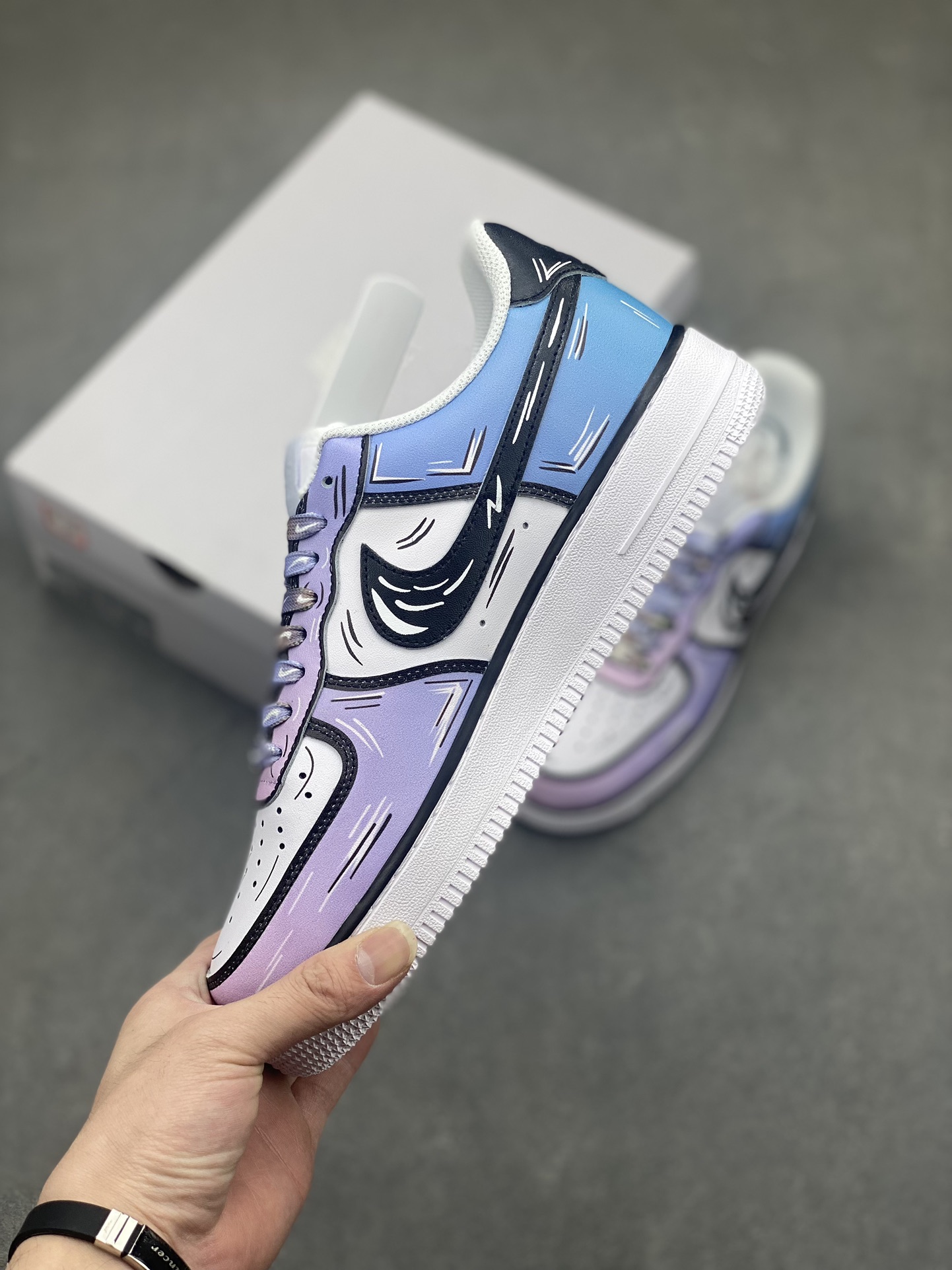 Nike Air Force 1 Low '07 Anime Custom Sneakers - Cotton Candy 4 i1717005172 9403 5