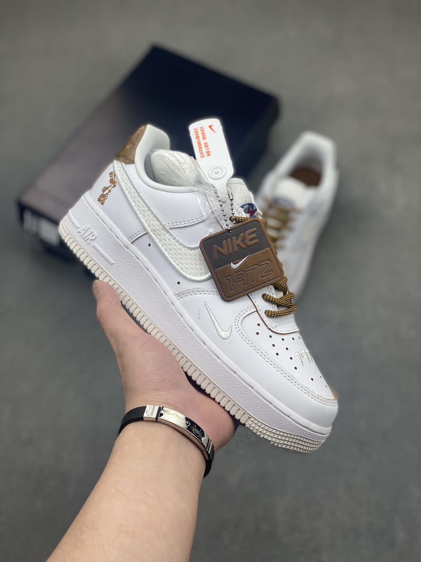 Nike Air Force 1 '07 Low White/Brown Casual Shoes HF5716-111 2 i1717005469 1486 1