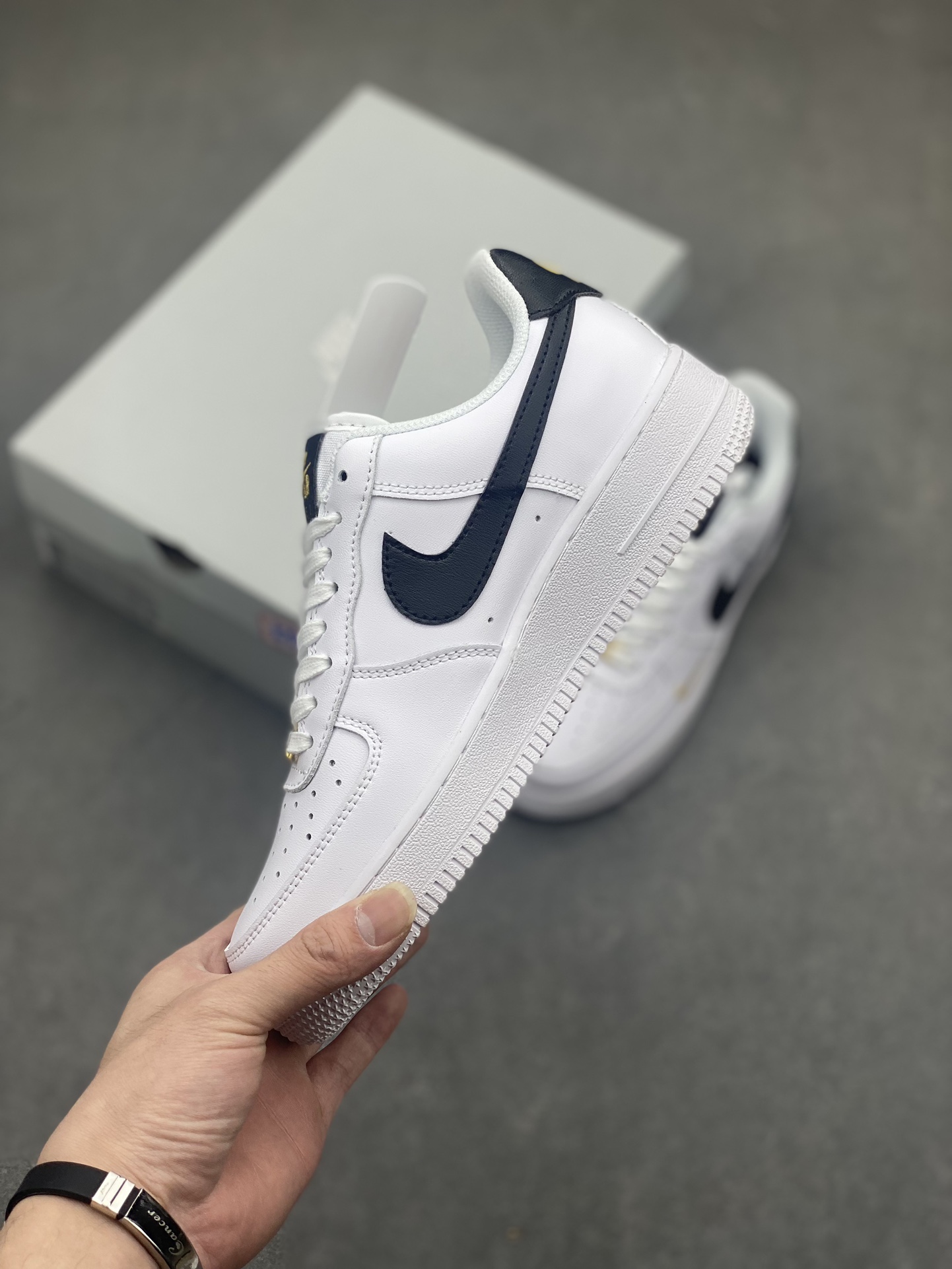 Nike Air Force 1 Low White Black Mini Swoosh Casual Sneaker CZ0270-102 4 i1717005618 322 5