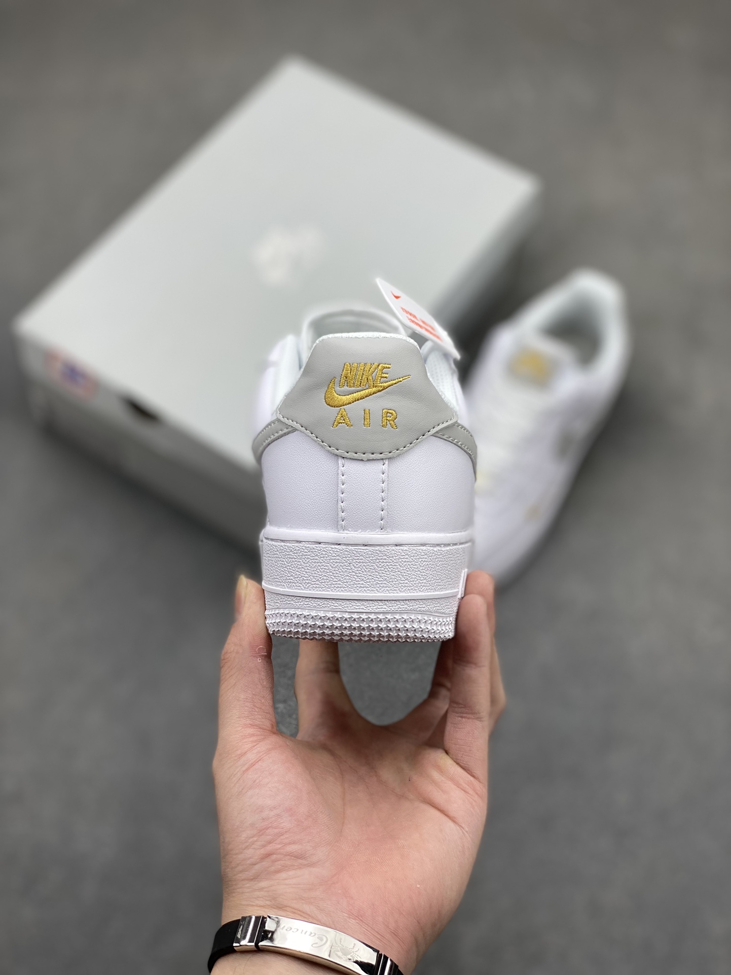 Nike Air Force 1 Low White/Gold Mini Swoosh Casual Sneakers CZ0270-106 5 i1717005724 6448 1