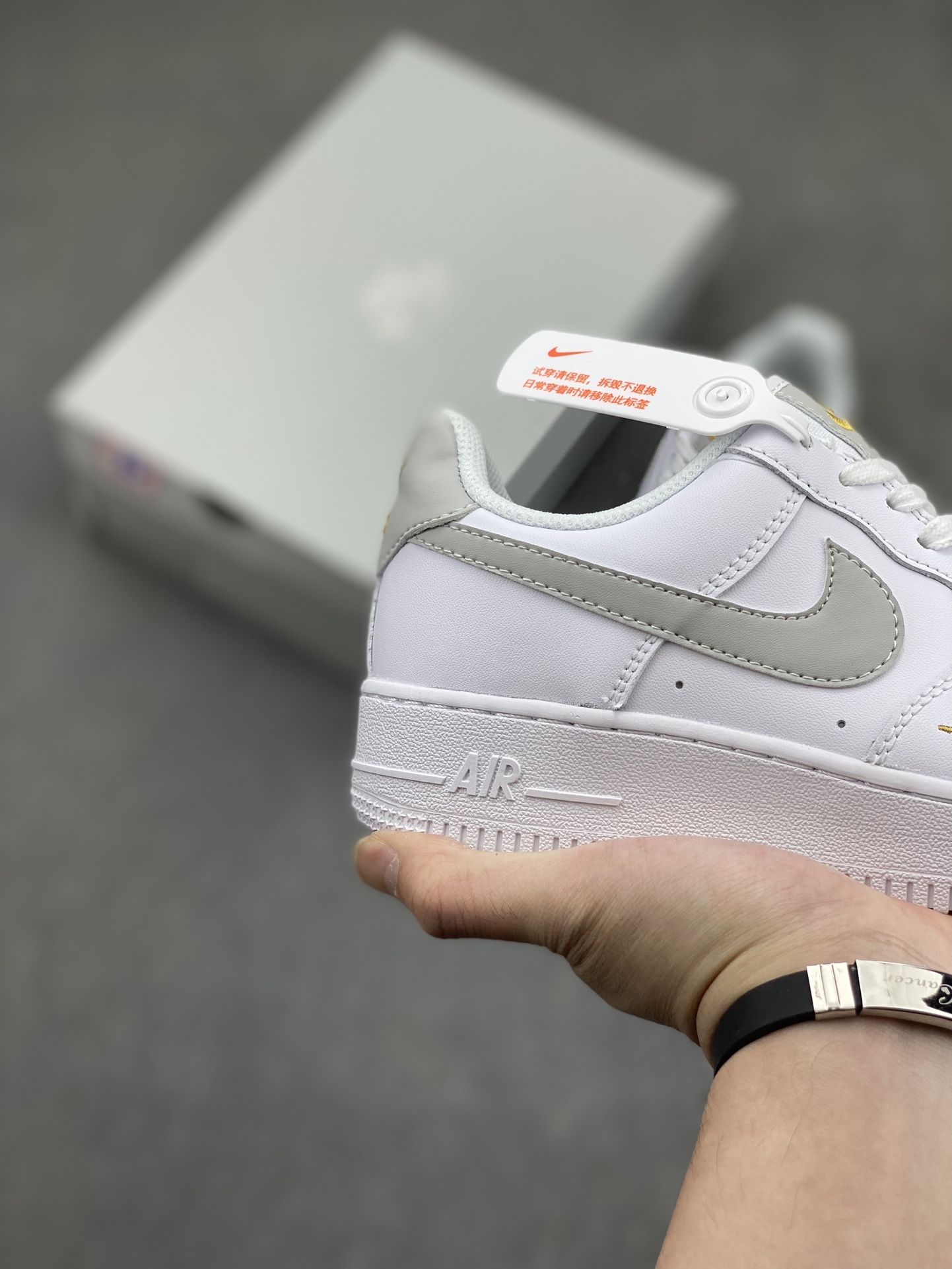 Nike Air Force 1 Low White/Gold Mini Swoosh Casual Sneakers CZ0270-106 6 i1717005724 8037 0