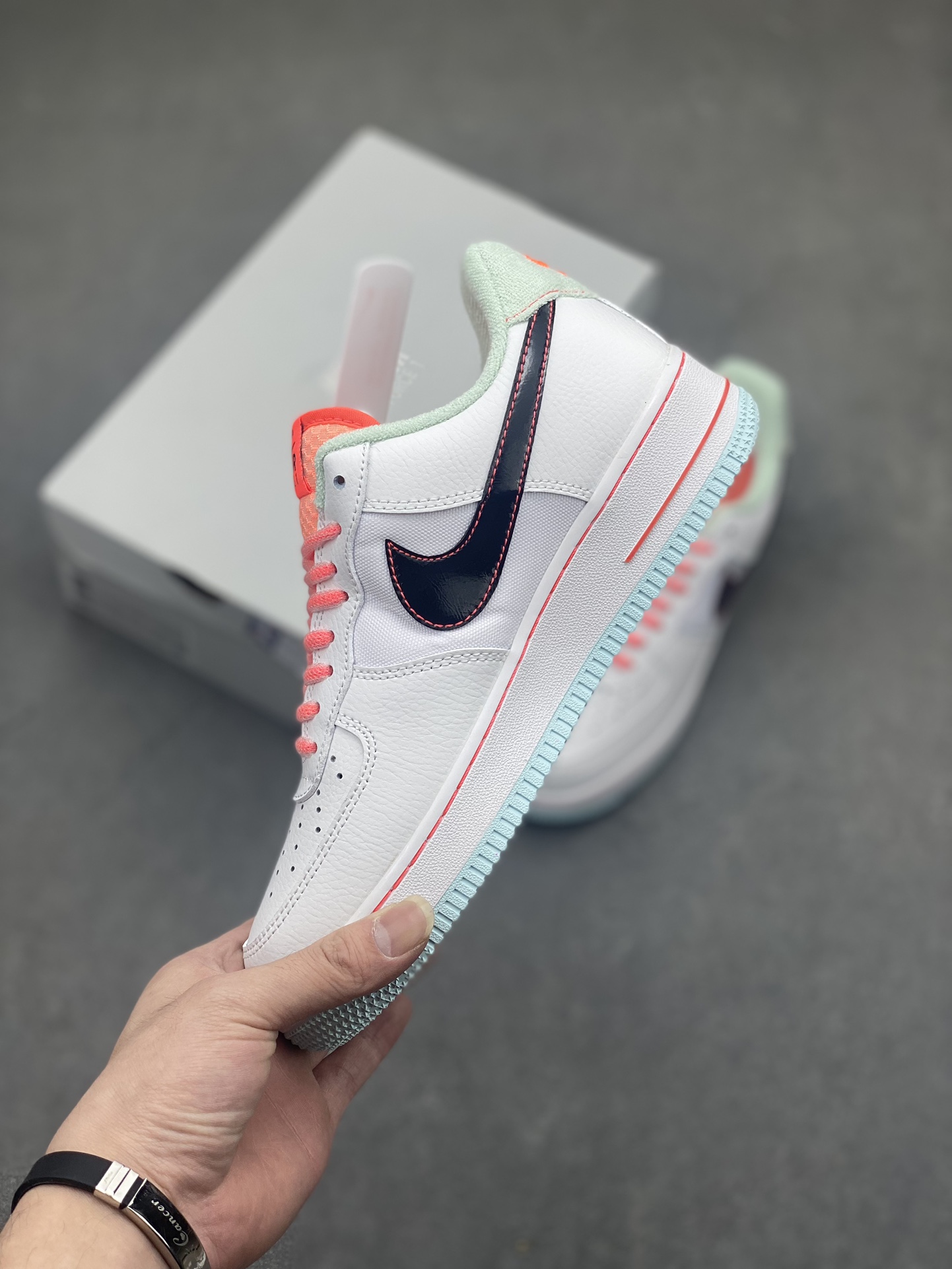 Nike Air Force 1 'Blue Coast' Colorblock Leather Sneakers 4 i1717005974 5167 2