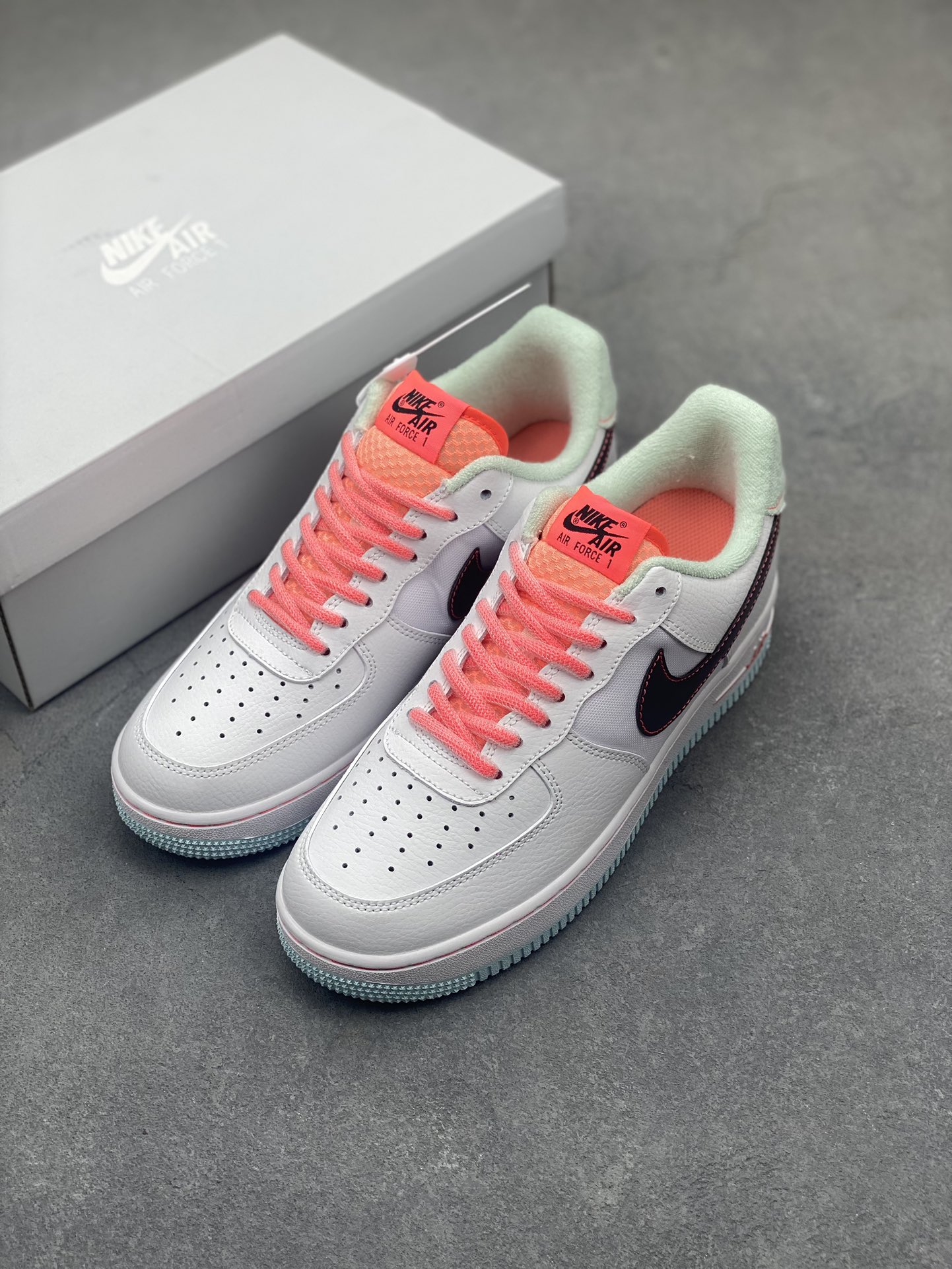 Nike Air Force 1 'Blue Coast' Colorblock Leather Sneakers 9 i1717005975 8921 5