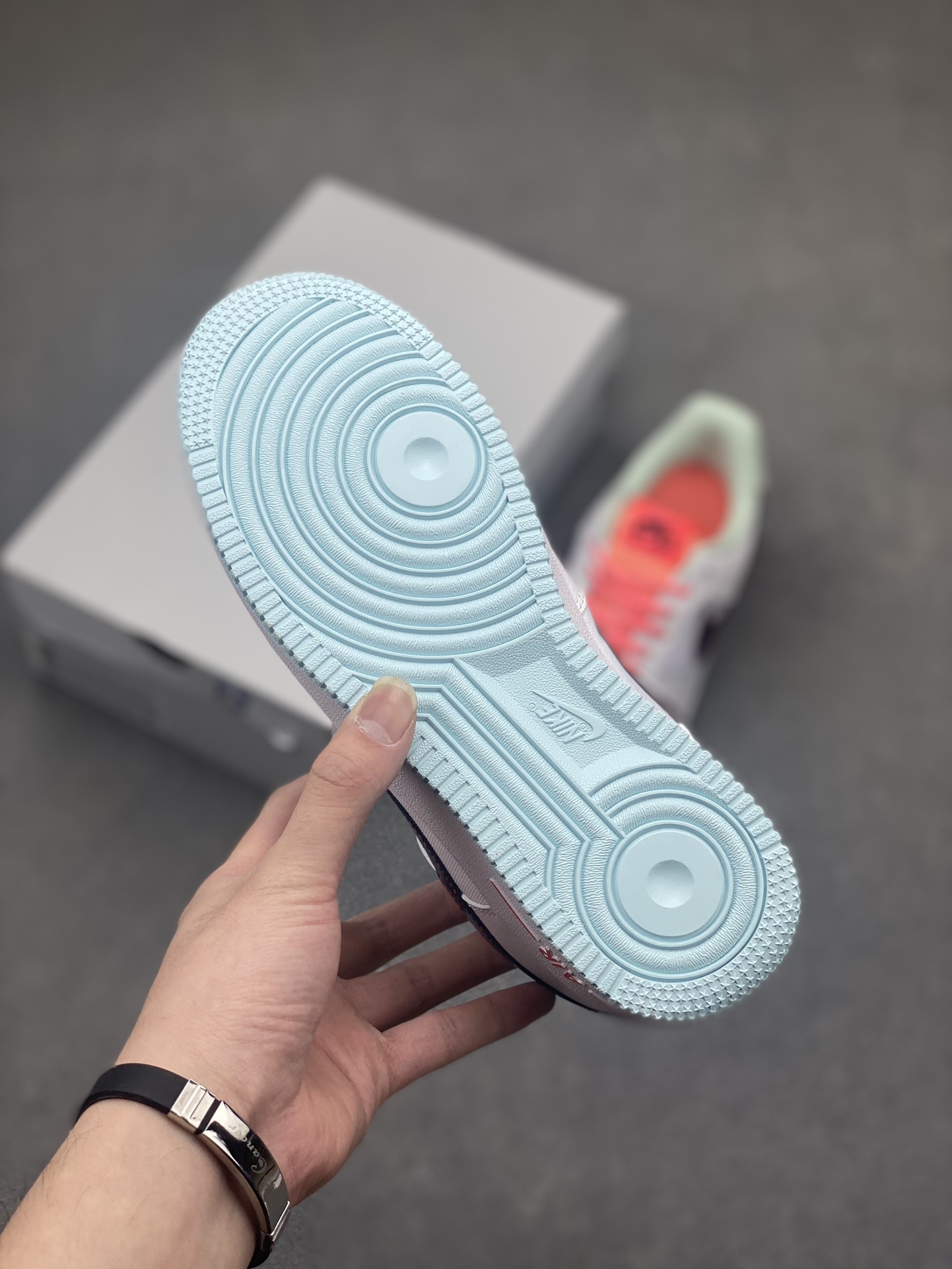 Nike Air Force 1 'Blue Coast' Colorblock Leather Sneakers 7 i1717005975 9370 6