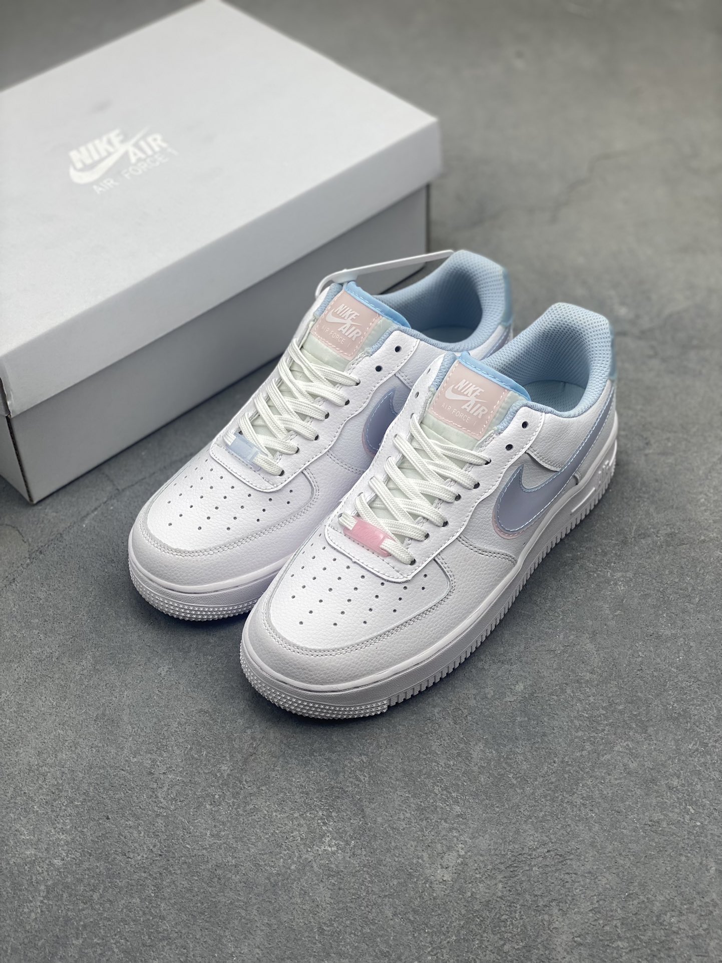 Nike Air Force 1 Low White Pink Blue "3D Glasses" - Size 35.5 to 40 9 i1717006012 7548 5